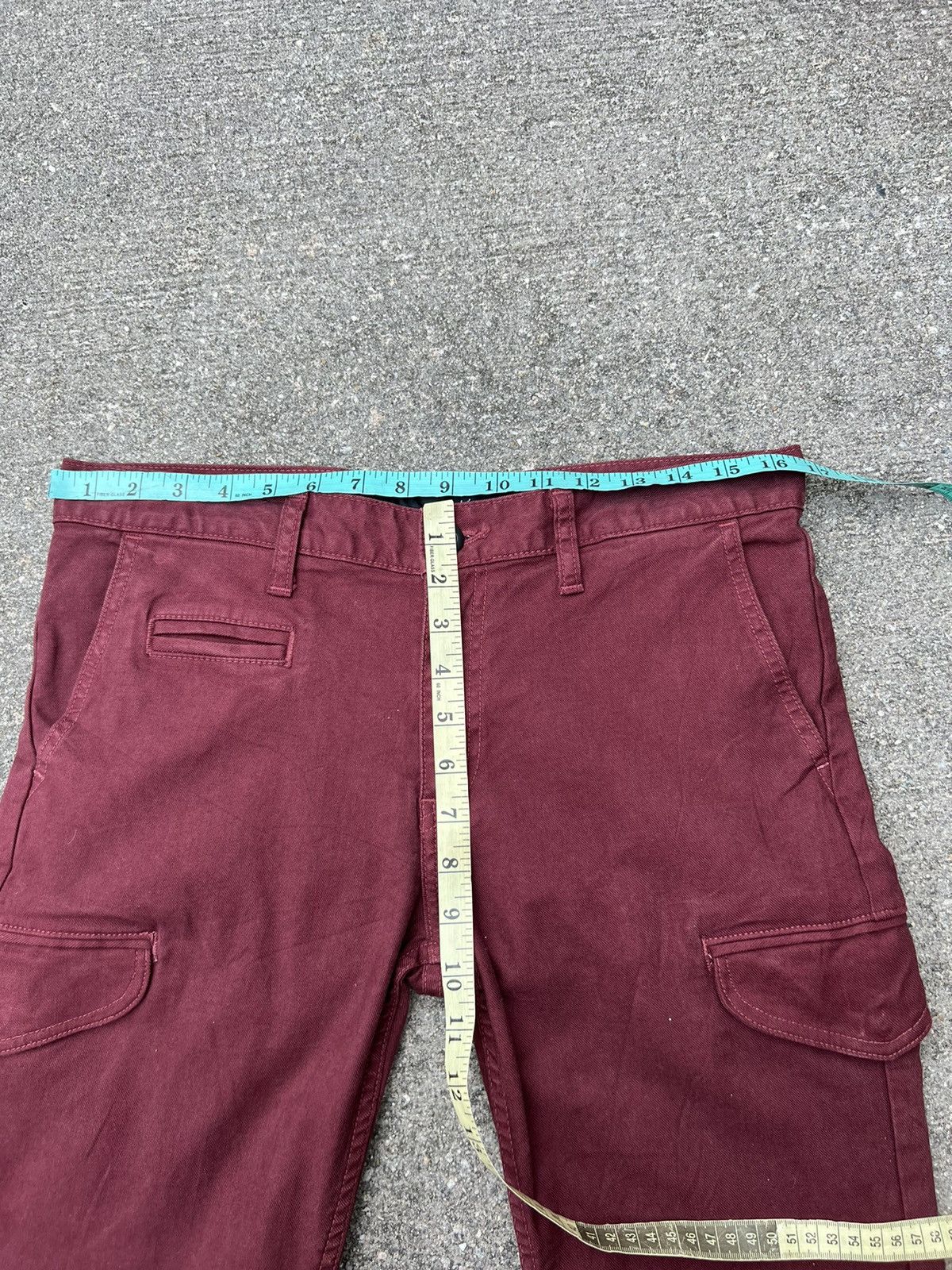 Vintage Magine Japan Low Rise Stretchable Skinny Cargo Trouser Pant Size US 31 - 16 Thumbnail