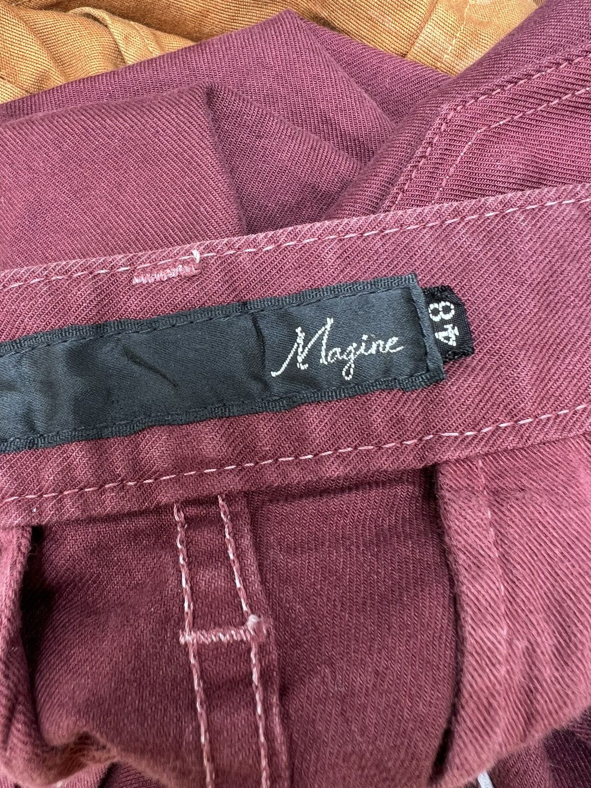 Vintage Magine Japan Low Rise Stretchable Skinny Cargo Trouser Pant Size US 31 - 13 Thumbnail