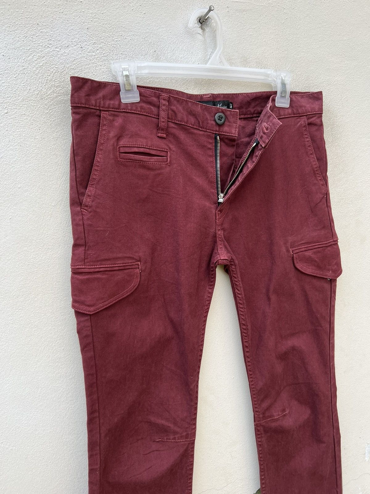 Vintage Magine Japan Low Rise Stretchable Skinny Cargo Trouser Pant Size US 31 - 4 Thumbnail