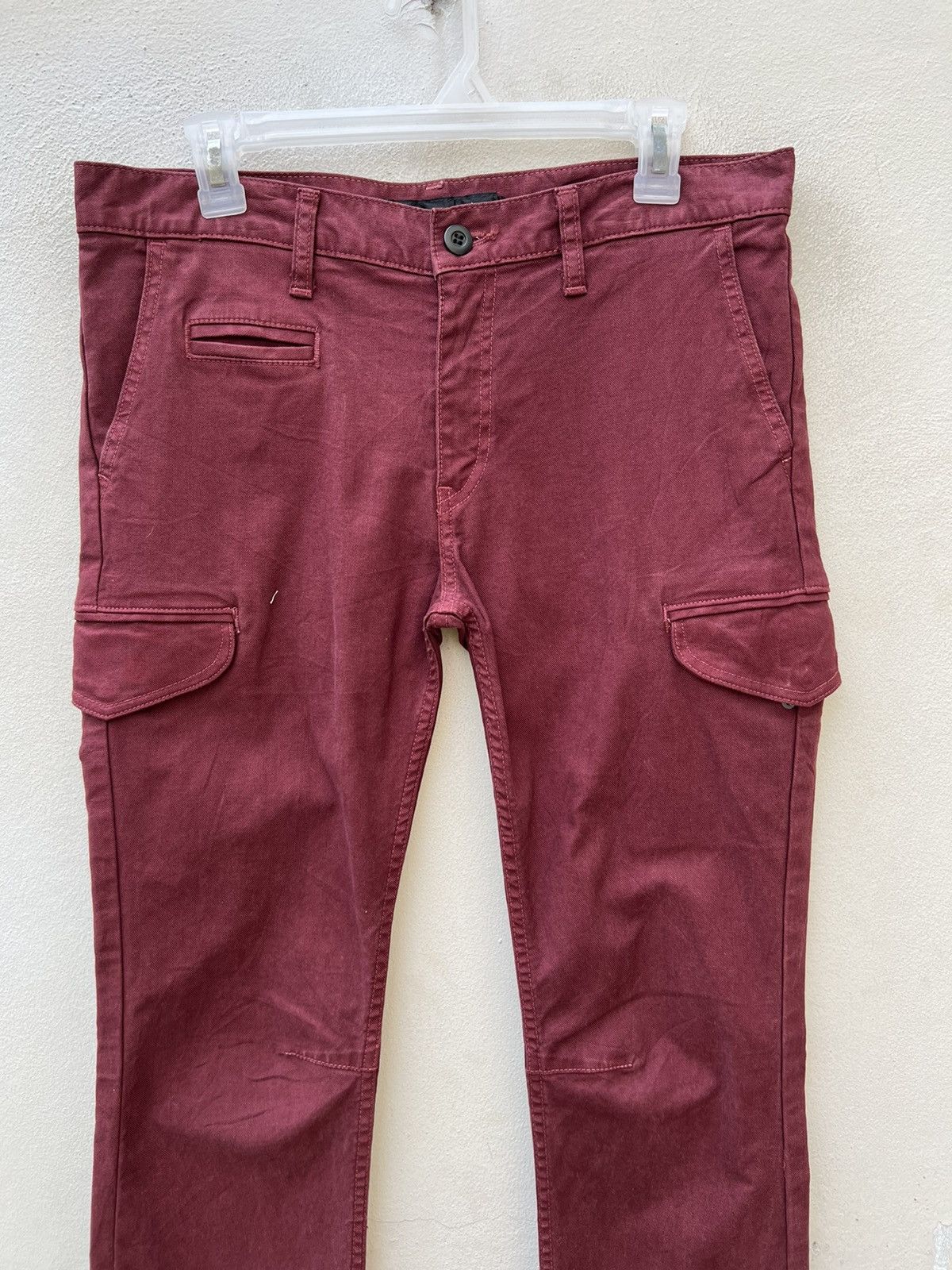 Vintage Magine Japan Low Rise Stretchable Skinny Cargo Trouser Pant Size US 31 - 2 Thumbnail