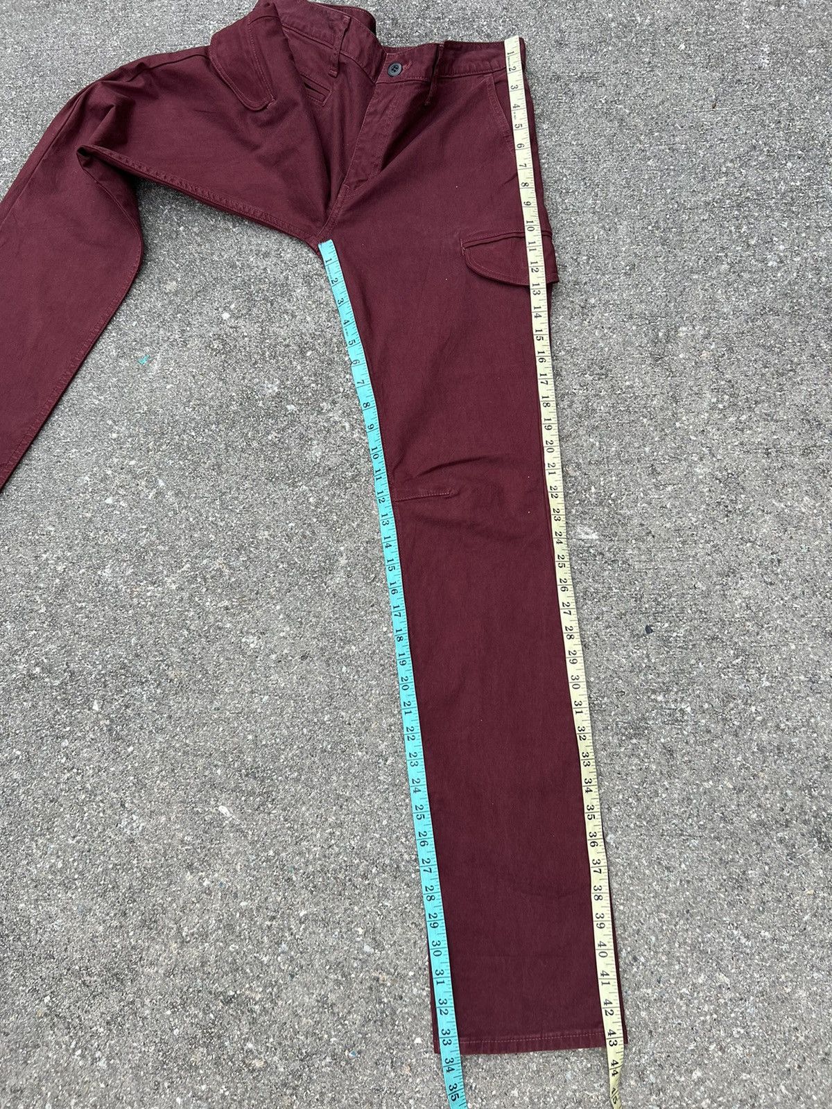 Vintage Magine Japan Low Rise Stretchable Skinny Cargo Trouser Pant Size US 31 - 18 Thumbnail