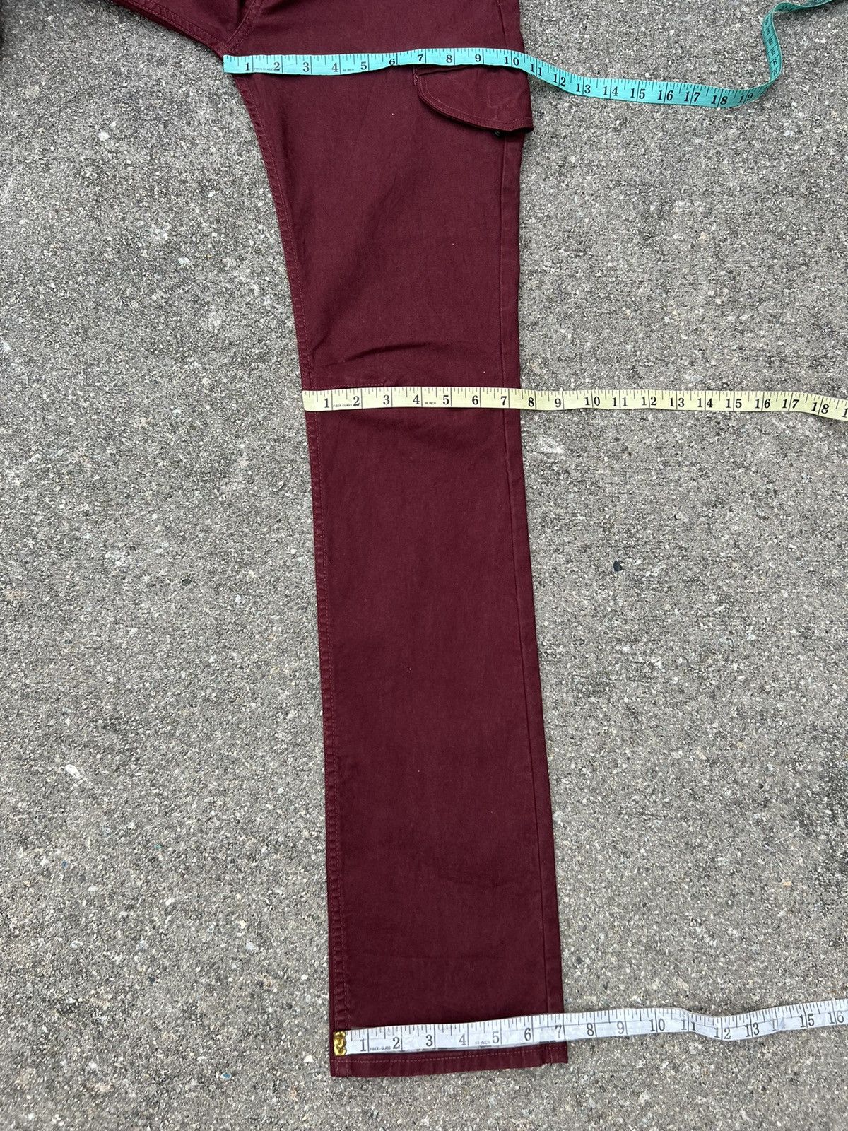 Vintage Magine Japan Low Rise Stretchable Skinny Cargo Trouser Pant Size US 31 - 17 Thumbnail
