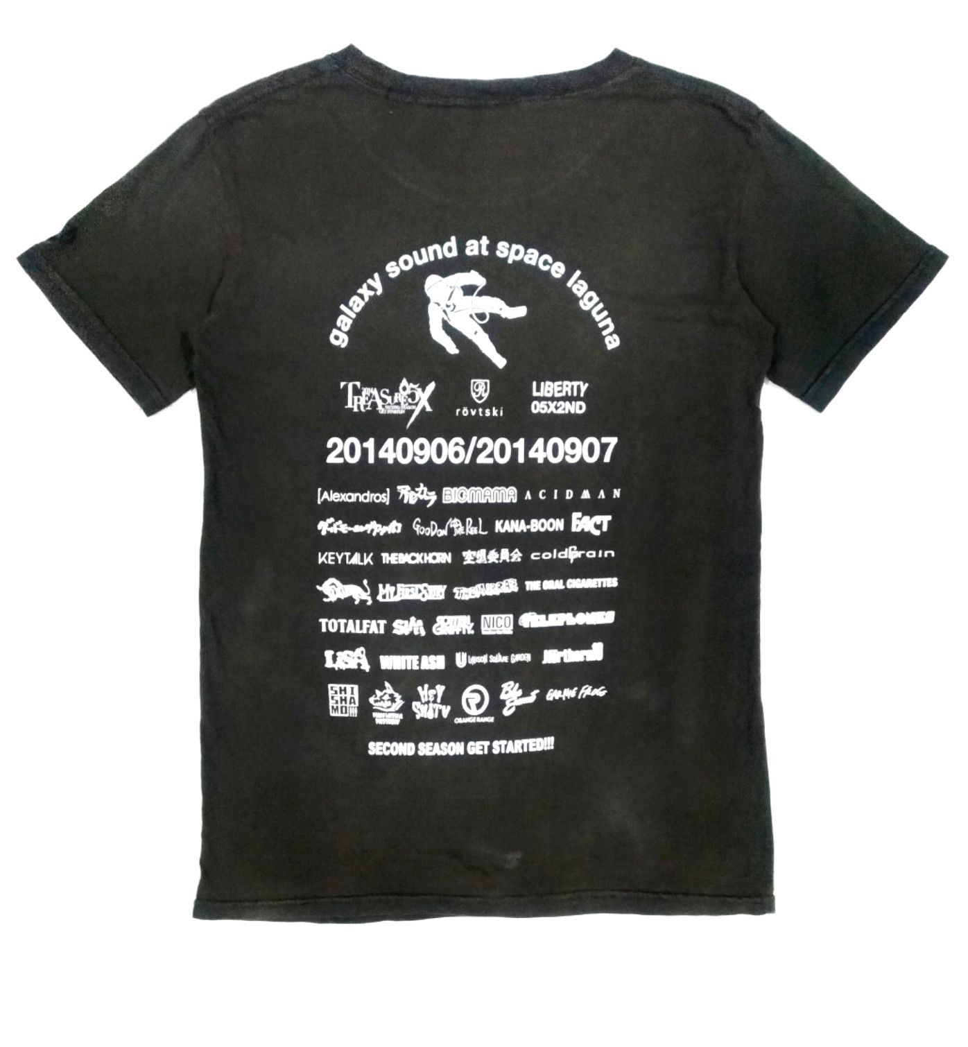 Japanese Brand RARE! ROVTSKI GALAXY SOUND SPACE LAGUNA FEST TEE Size US S / EU 44-46 / 1 - 2 Thumbnail