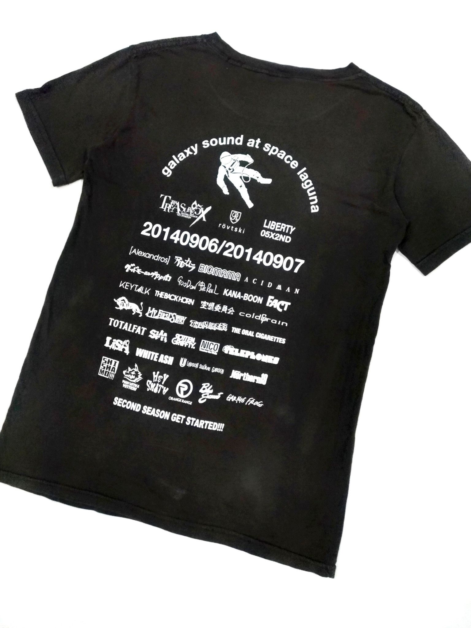 Japanese Brand RARE! ROVTSKI GALAXY SOUND SPACE LAGUNA FEST TEE Size US S / EU 44-46 / 1 - 7 Thumbnail