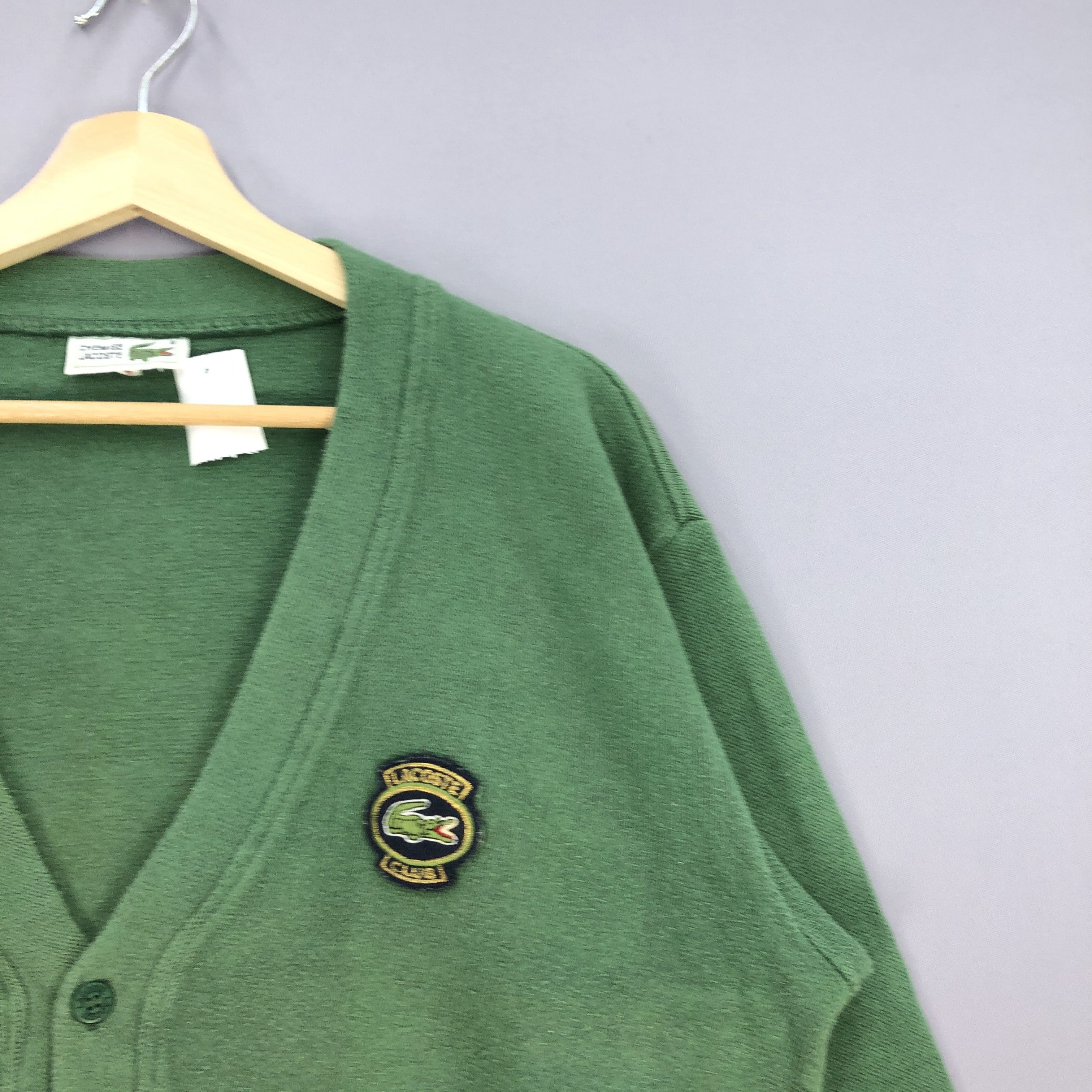 Lacoste × Vintage Vintage Lacoste Sweater Cardigan Lacoste Chemise Sweatshirt Size US M / EU 48-50 / 2 - 4 Thumbnail