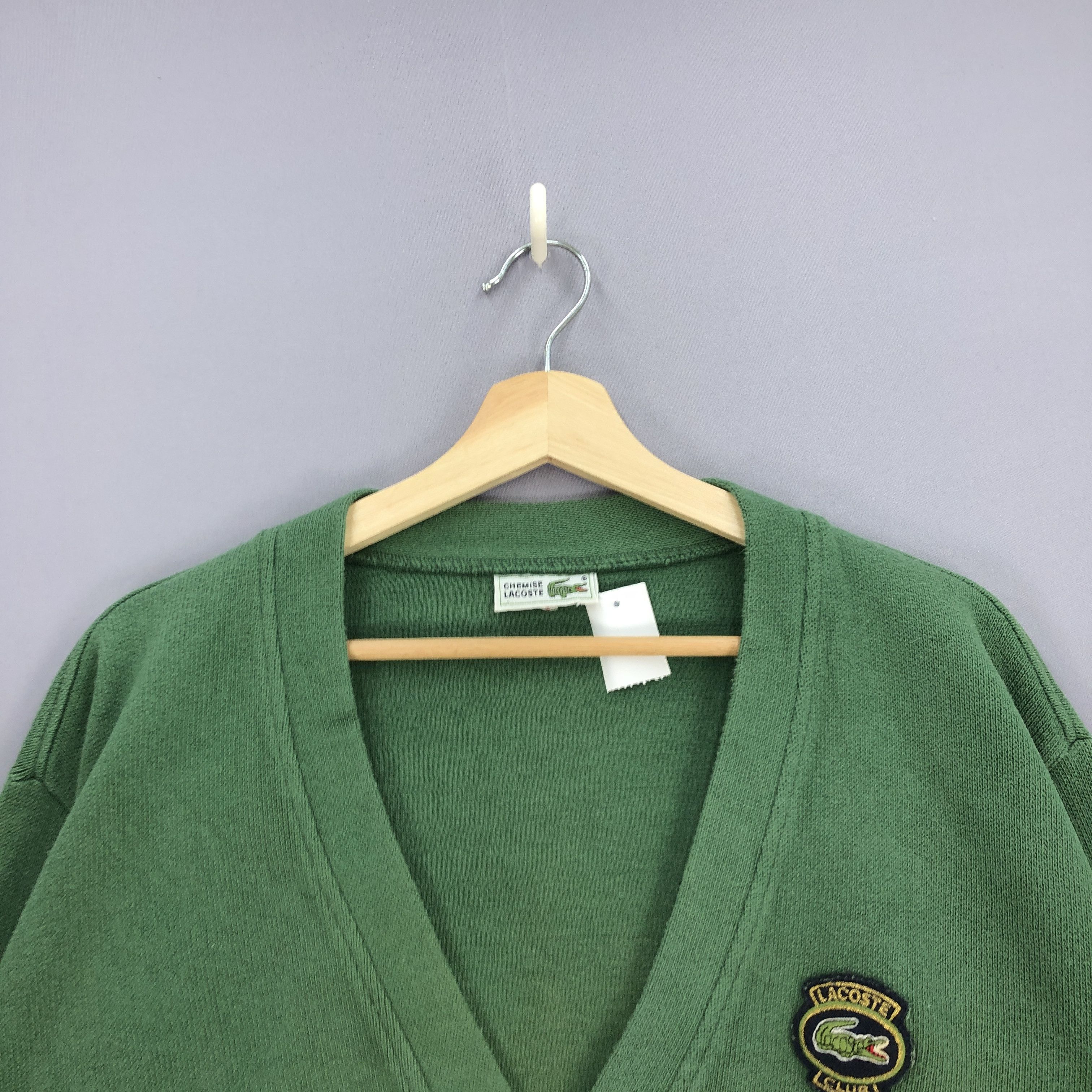 Lacoste × Vintage Vintage Lacoste Sweater Cardigan Lacoste Chemise Sweatshirt Size US M / EU 48-50 / 2 - 3 Thumbnail
