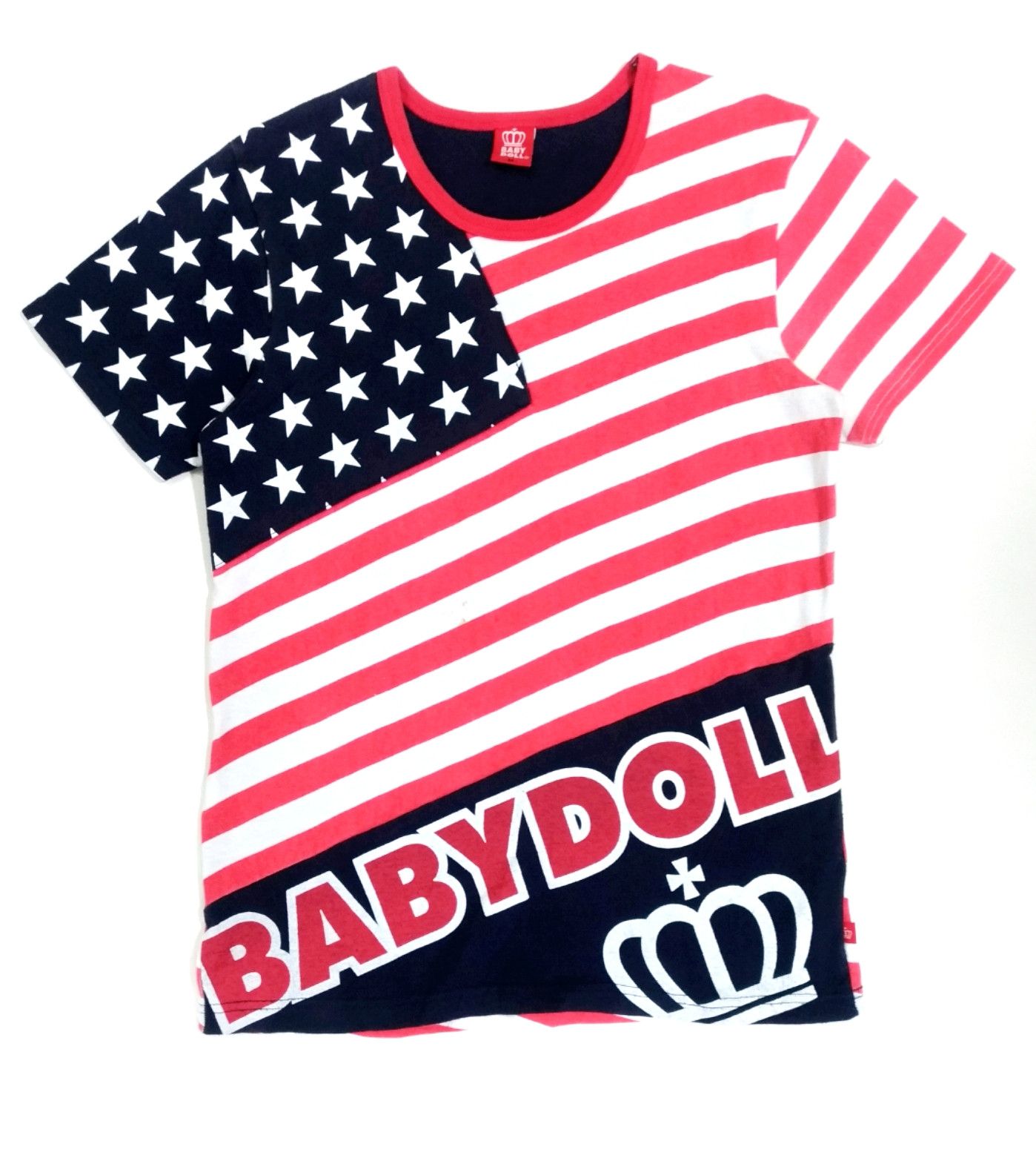 Japanese Brand RARE! BABY DOLL JAPANESE BRAND CUT & SEWN AMERICAN FLAG Size M / US 6-8 / IT 42-44 - 1 Thumbnail
