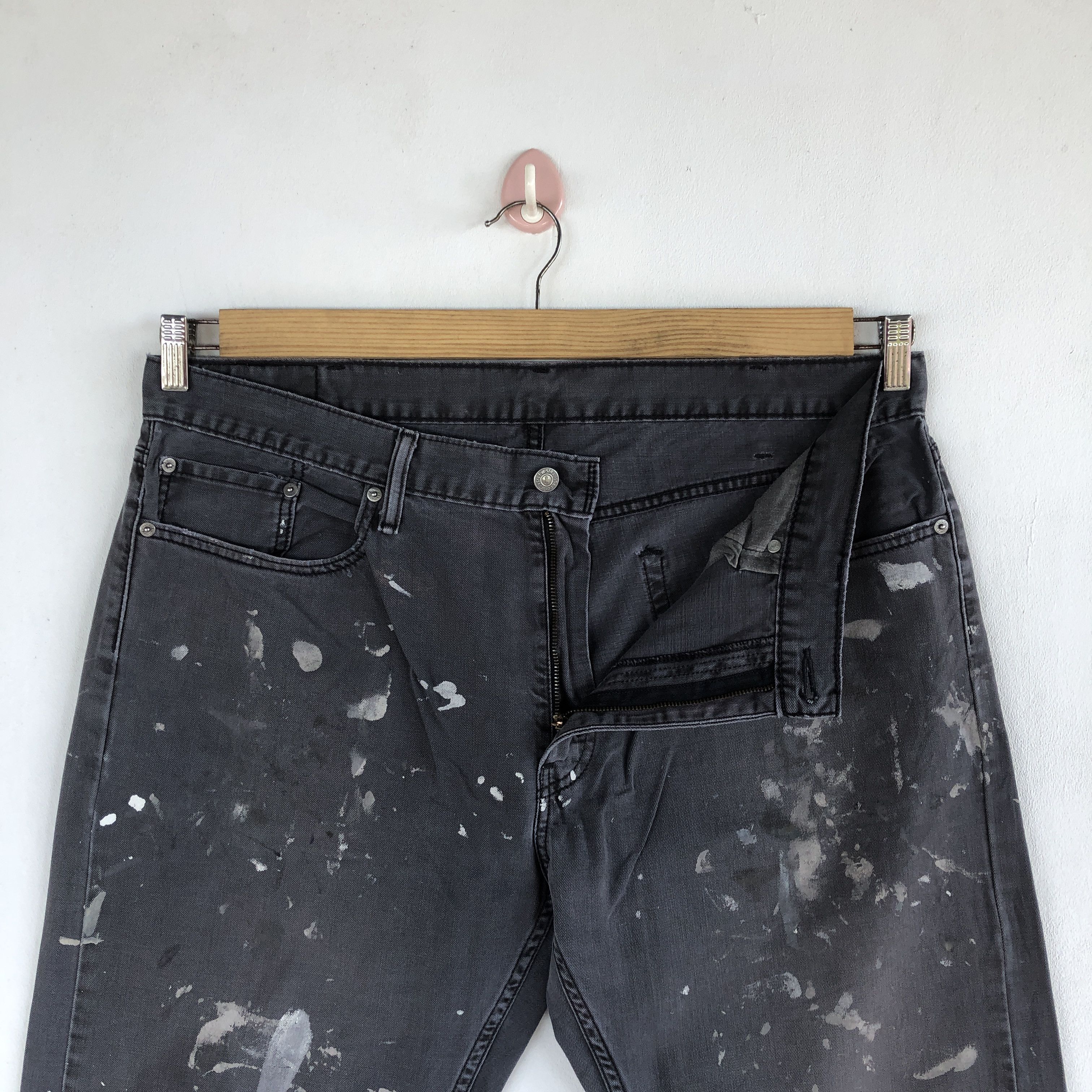 Levi's Vintage Levis Paint Splatter Jeans Levi's Distressed Denim Size US 36 / EU 52 - 8 Thumbnail