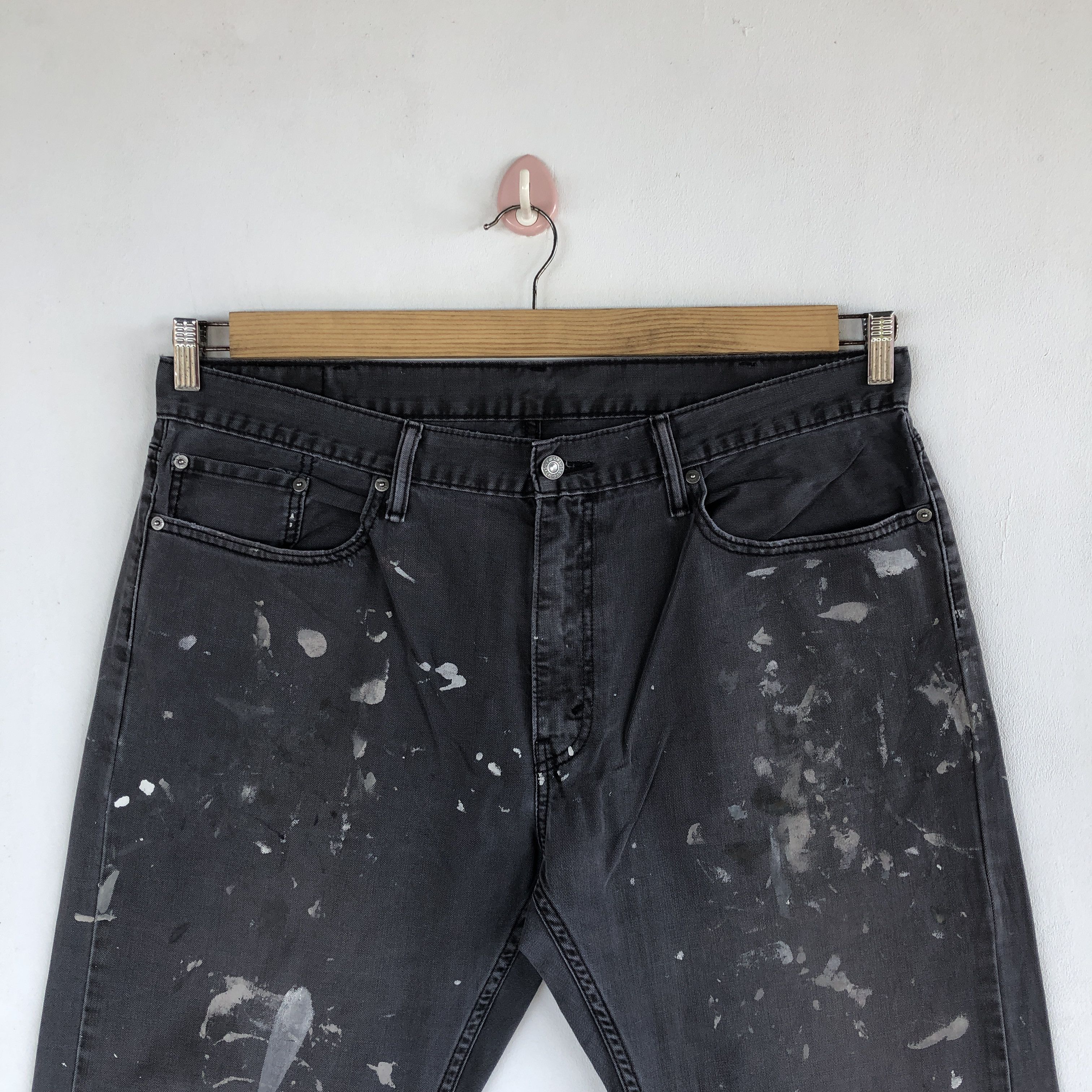 Levi's Vintage Levis Paint Splatter Jeans Levi's Distressed Denim Size US 36 / EU 52 - 3 Thumbnail