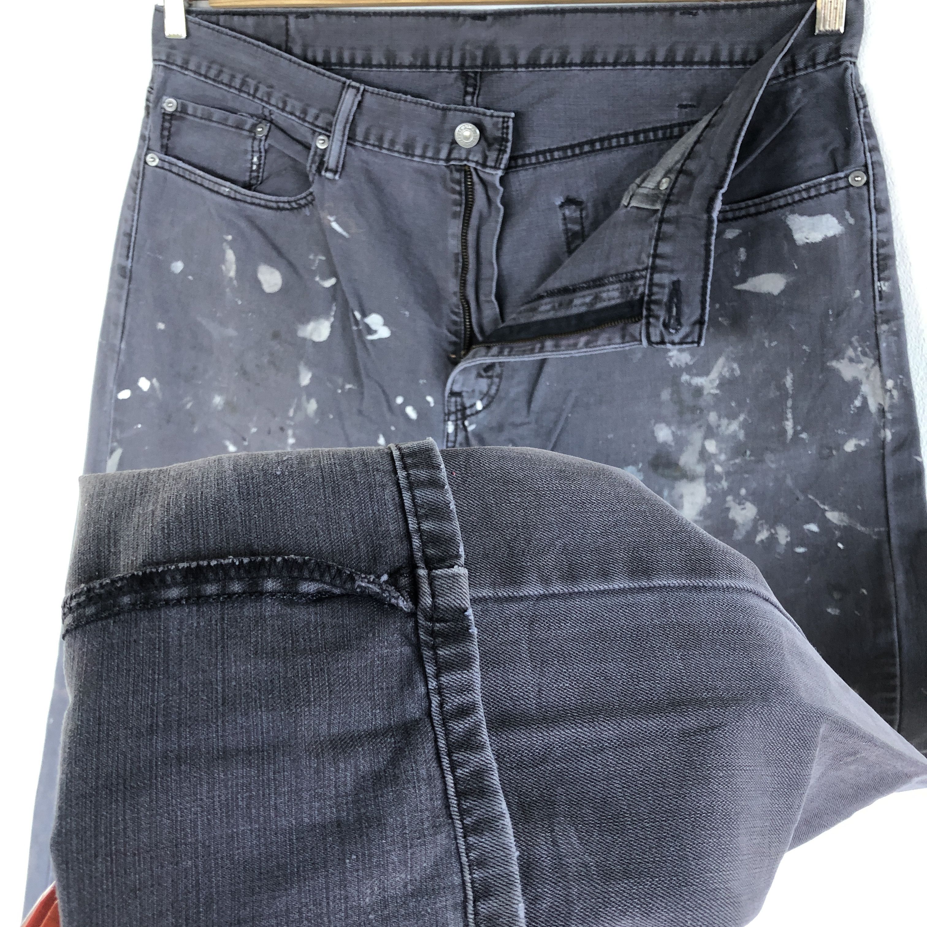 Levi's Vintage Levis Paint Splatter Jeans Levi's Distressed Denim Size US 36 / EU 52 - 10 Thumbnail