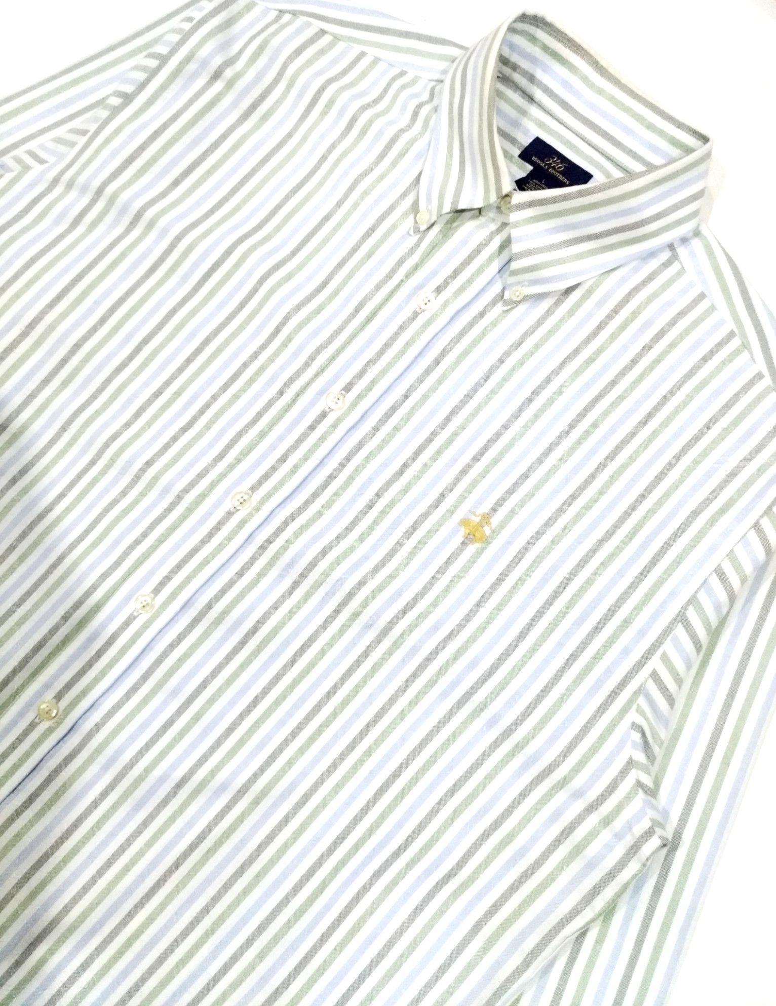 Brooks Brothers BROOKS BROTHERS CASUAL PINSTRIPES L/SLEEVE Size US XL / EU 56 / 4 - 5 Thumbnail