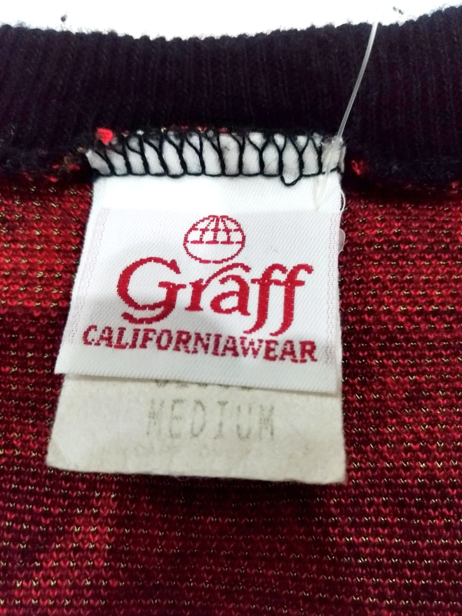 Tribal Streetwear × Vintage RARE! VTG GRAFF TRIBAL SURF STYLE V-NECK SWEATER Size US S / EU 44-46 / 1 - 4 Thumbnail