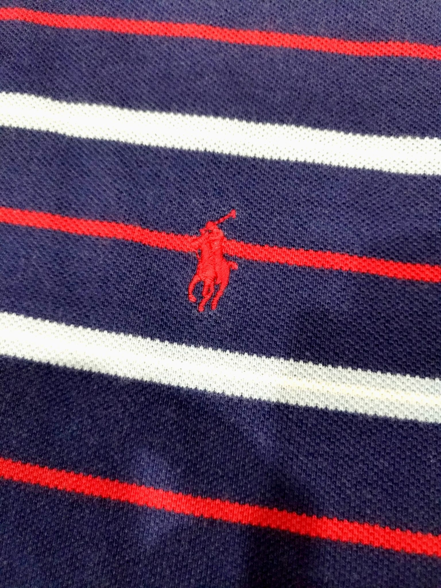 Polo Ralph Lauren × RRL Ralph Lauren × Ralph Lauren POLO by RALPH LAUREN BLUE STRIPES POLO SHIRT Size US XL / EU 56 / 4 - 5 Thumbnail