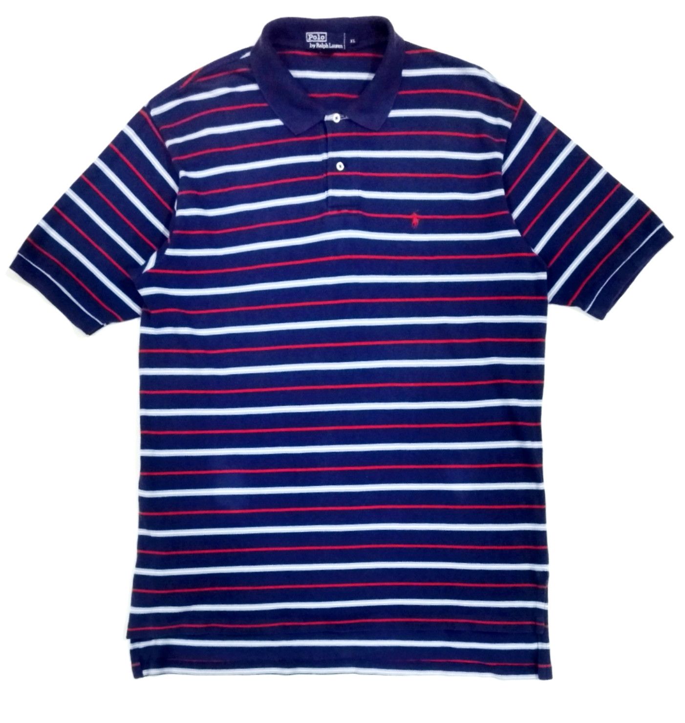 Polo Ralph Lauren × RRL Ralph Lauren × Ralph Lauren POLO by RALPH LAUREN BLUE STRIPES POLO SHIRT Size US XL / EU 56 / 4 - 1 Thumbnail