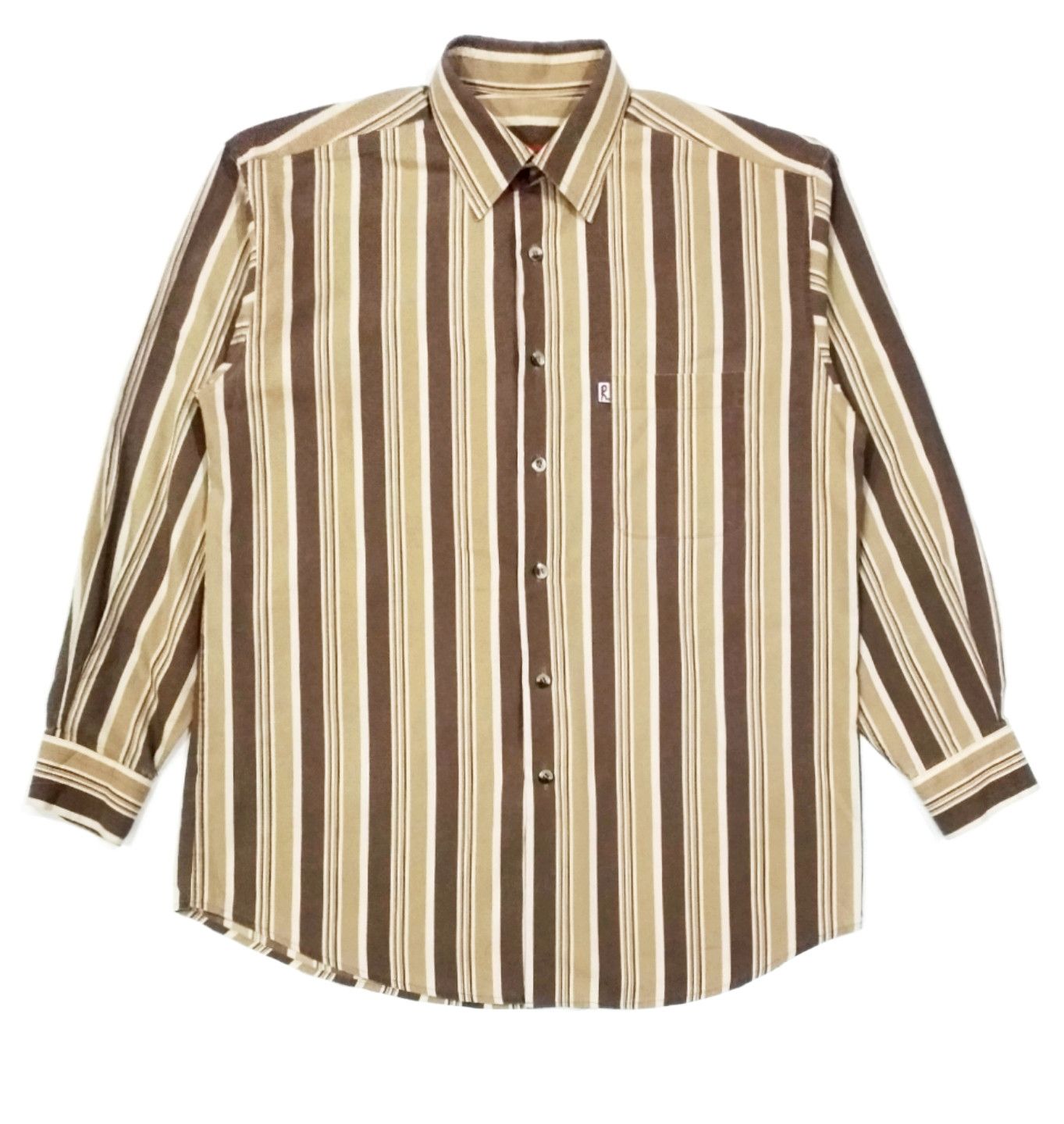 Designer × Roberta di Camerino RARE! ROBERTA DI CAMERINO CANDY STRIPES SHIRT Size US M / EU 48-50 / 2 - 1 Thumbnail
