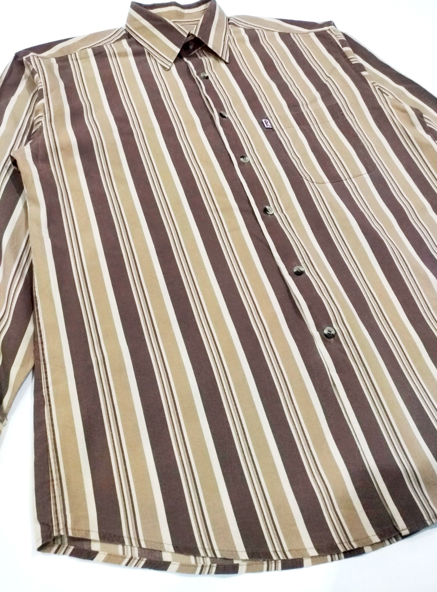 Designer × Roberta di Camerino RARE! ROBERTA DI CAMERINO CANDY STRIPES SHIRT Size US M / EU 48-50 / 2 - 4 Thumbnail