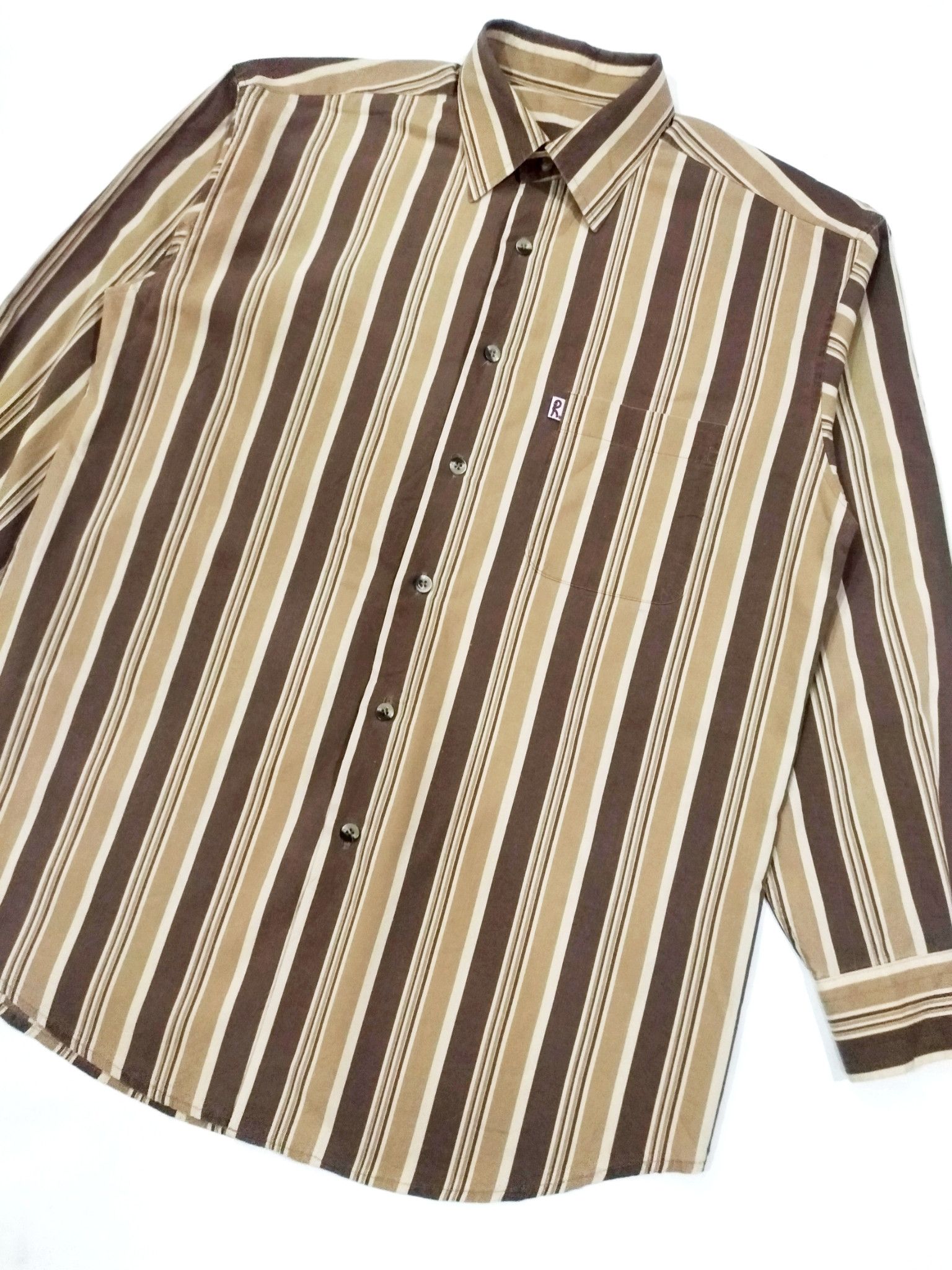 Designer × Roberta di Camerino RARE! ROBERTA DI CAMERINO CANDY STRIPES SHIRT Size US M / EU 48-50 / 2 - 3 Thumbnail