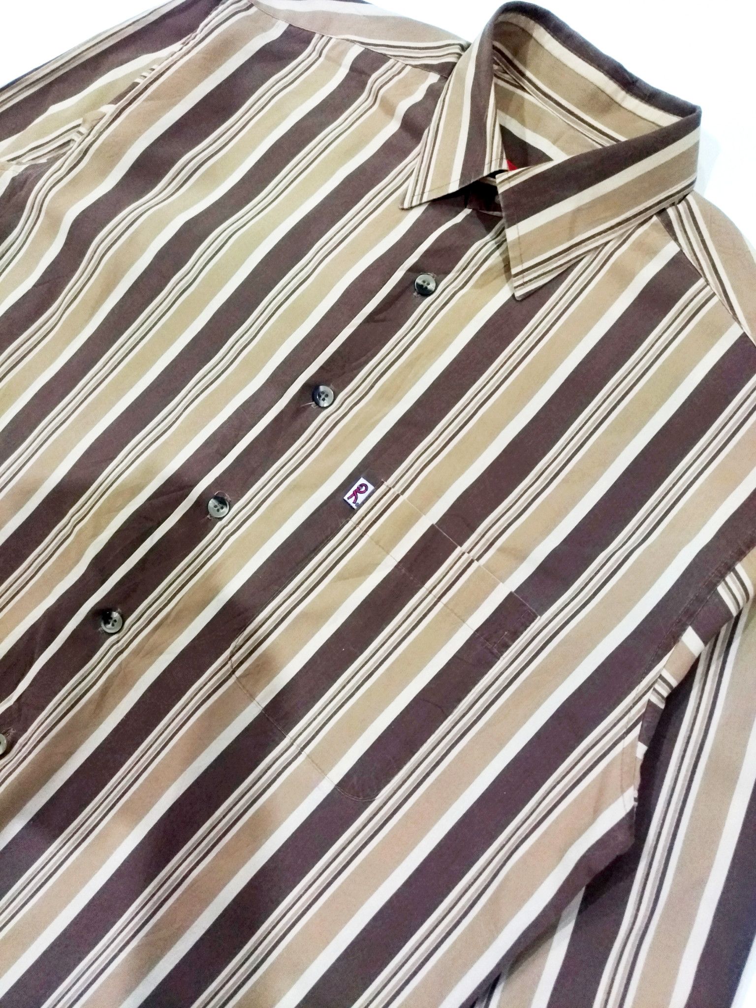 Designer × Roberta di Camerino RARE! ROBERTA DI CAMERINO CANDY STRIPES SHIRT Size US M / EU 48-50 / 2 - 5 Thumbnail