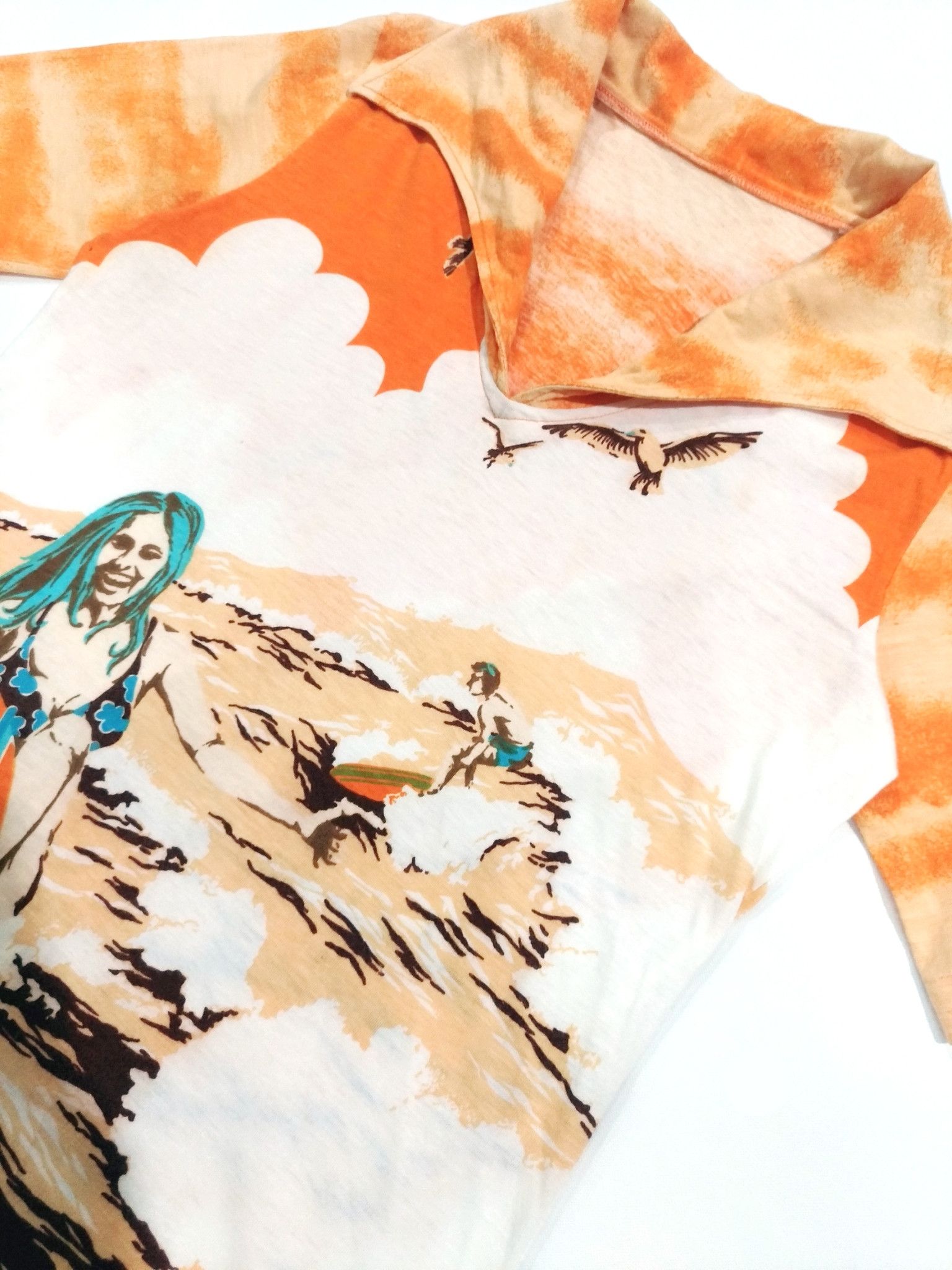 Japanese Brand × Vintage RARE! VTG KAMEOKA KK JAPANESE BRAND FULL PRINT BIKINI GIRL Size S / US 4 / IT 40 - 6 Thumbnail