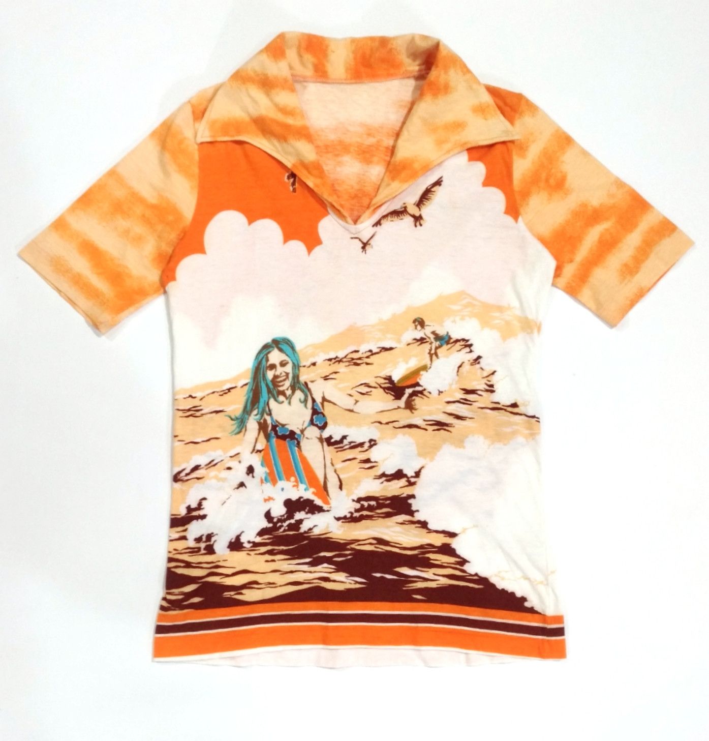 Japanese Brand × Vintage RARE! VTG KAMEOKA KK JAPANESE BRAND FULL PRINT BIKINI GIRL Size S / US 4 / IT 40 - 1 Thumbnail