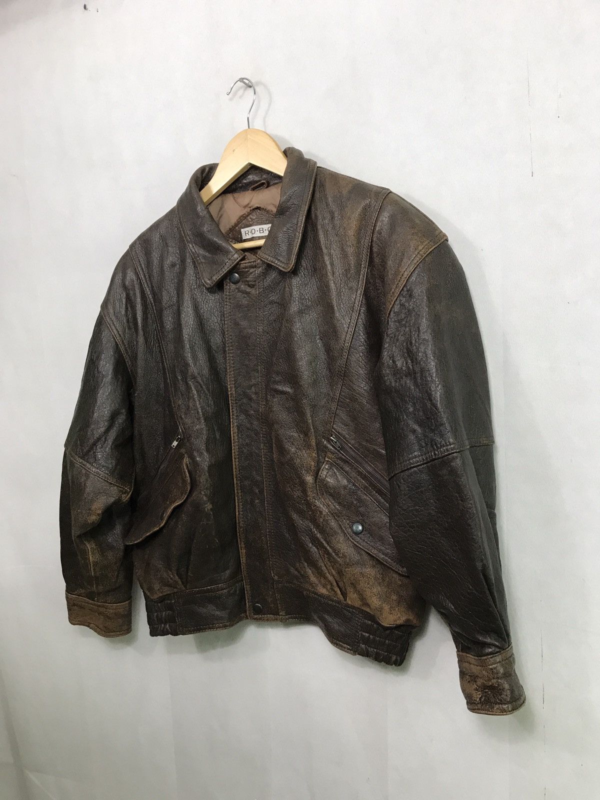 Aero Leathers ROBO LEATHER JACKET BAHRON LTD MATERIAL IN FRANCE Size US M / EU 48-50 / 2 - 3 Thumbnail