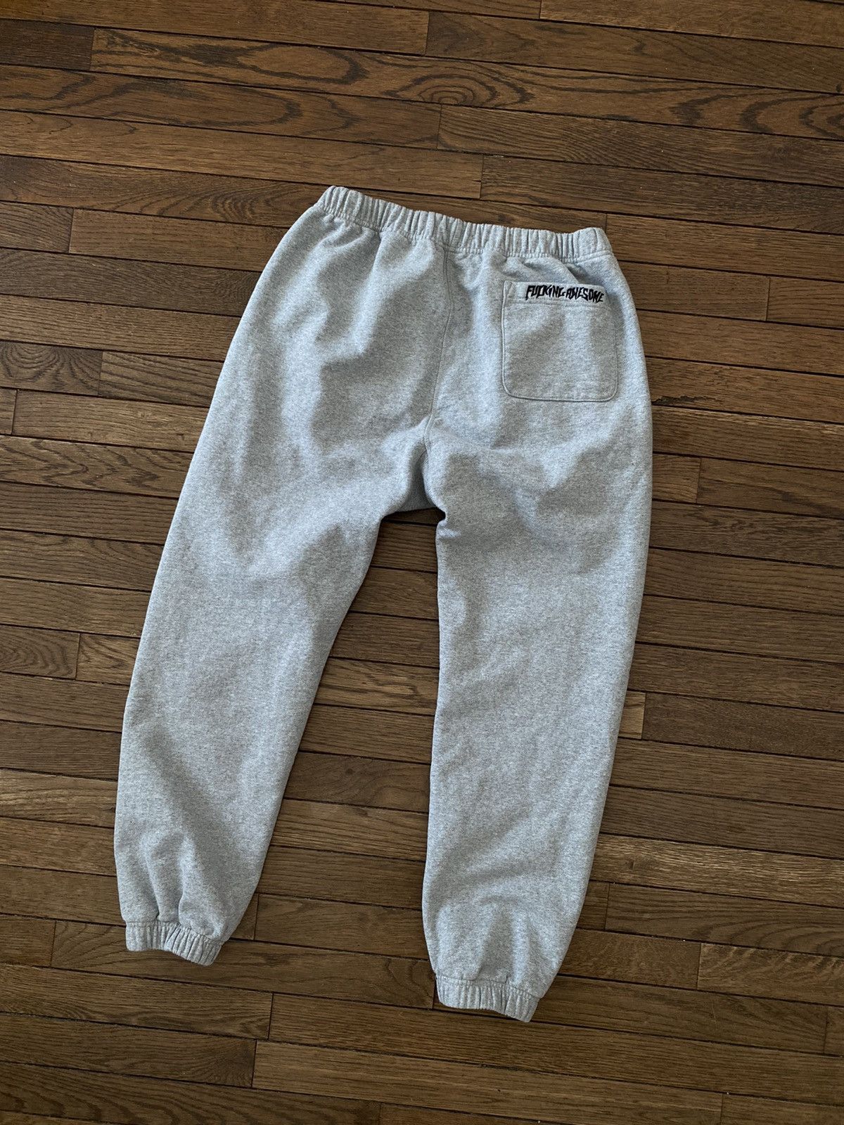 Fucking Awesome RARE OG Fucking Awesome Grey God of Bombs Sweatpants Large Size US 34 / EU 50 - 3 Thumbnail