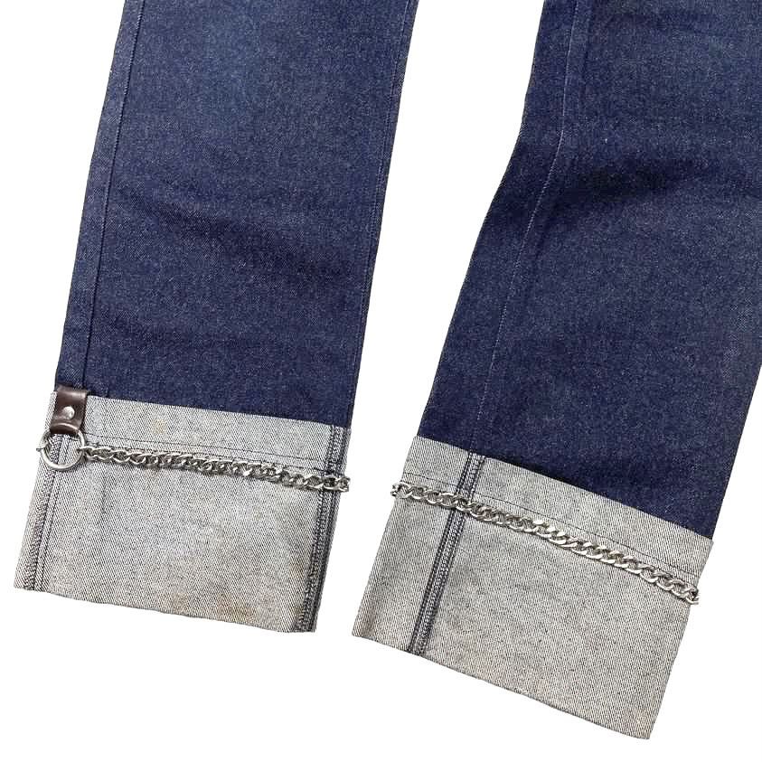 Dolce & Gabbana Turn Up Jeans With Chain Bondage Hem Size US 32 / EU 48 - 3 Thumbnail