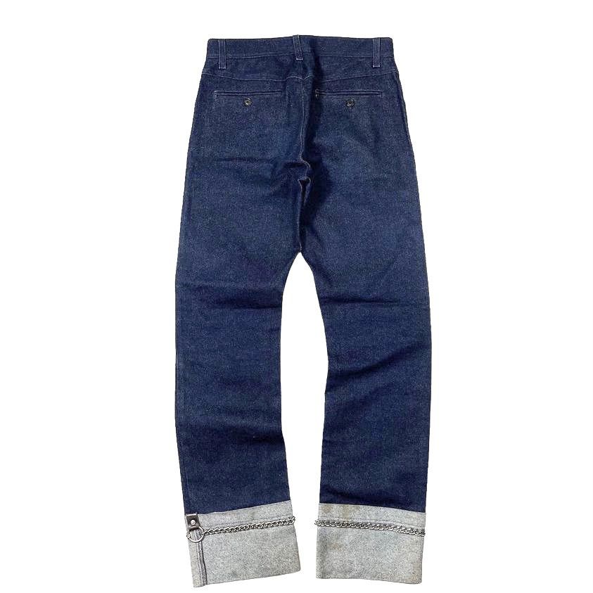 Dolce & Gabbana Turn Up Jeans With Chain Bondage Hem Size US 32 / EU 48 - 6 Thumbnail