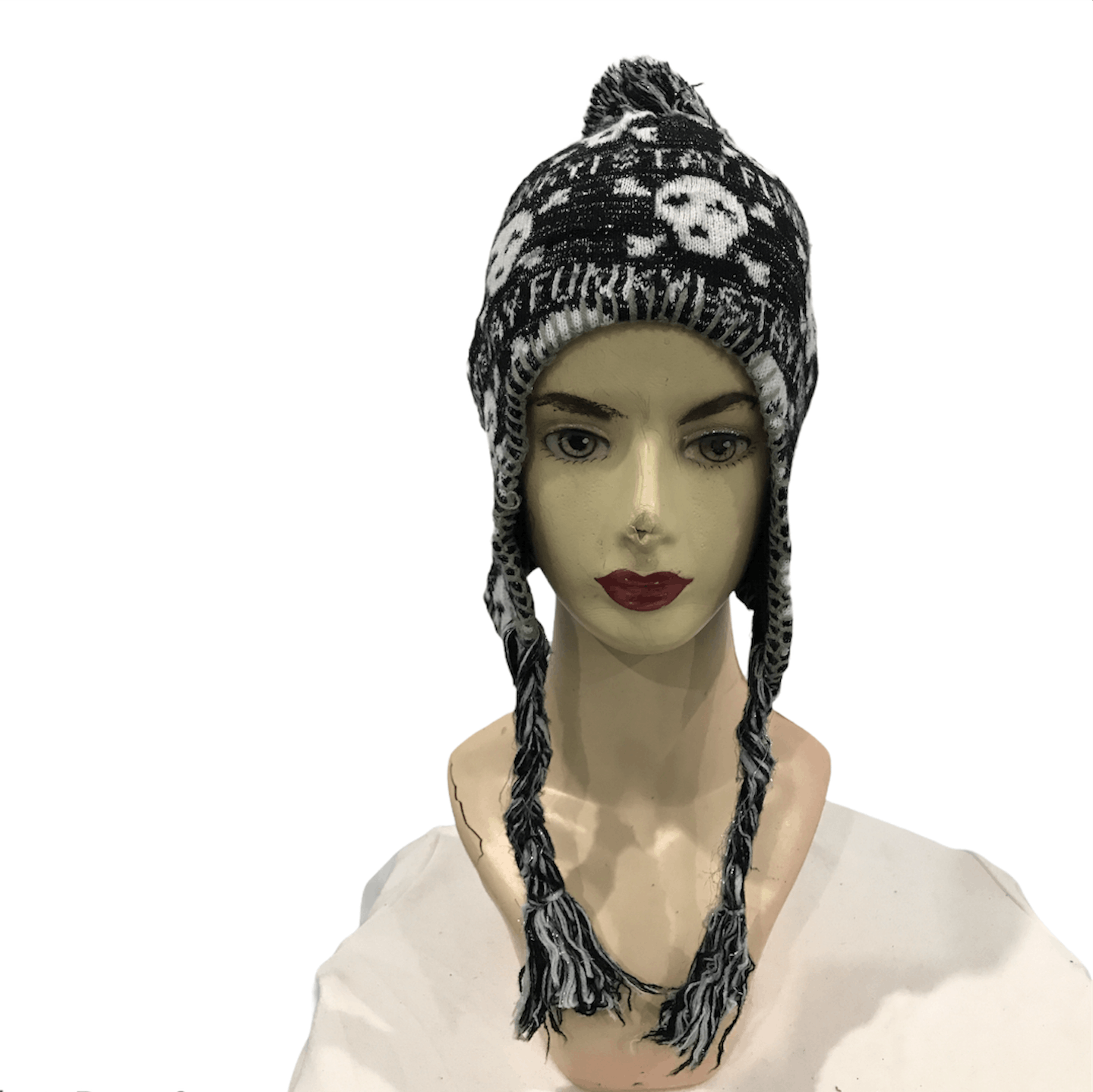 Japanese Brand × Vintage Vintage Japanese Full Skulls Beanie Hats Size ONE SIZE - 1 Thumbnail