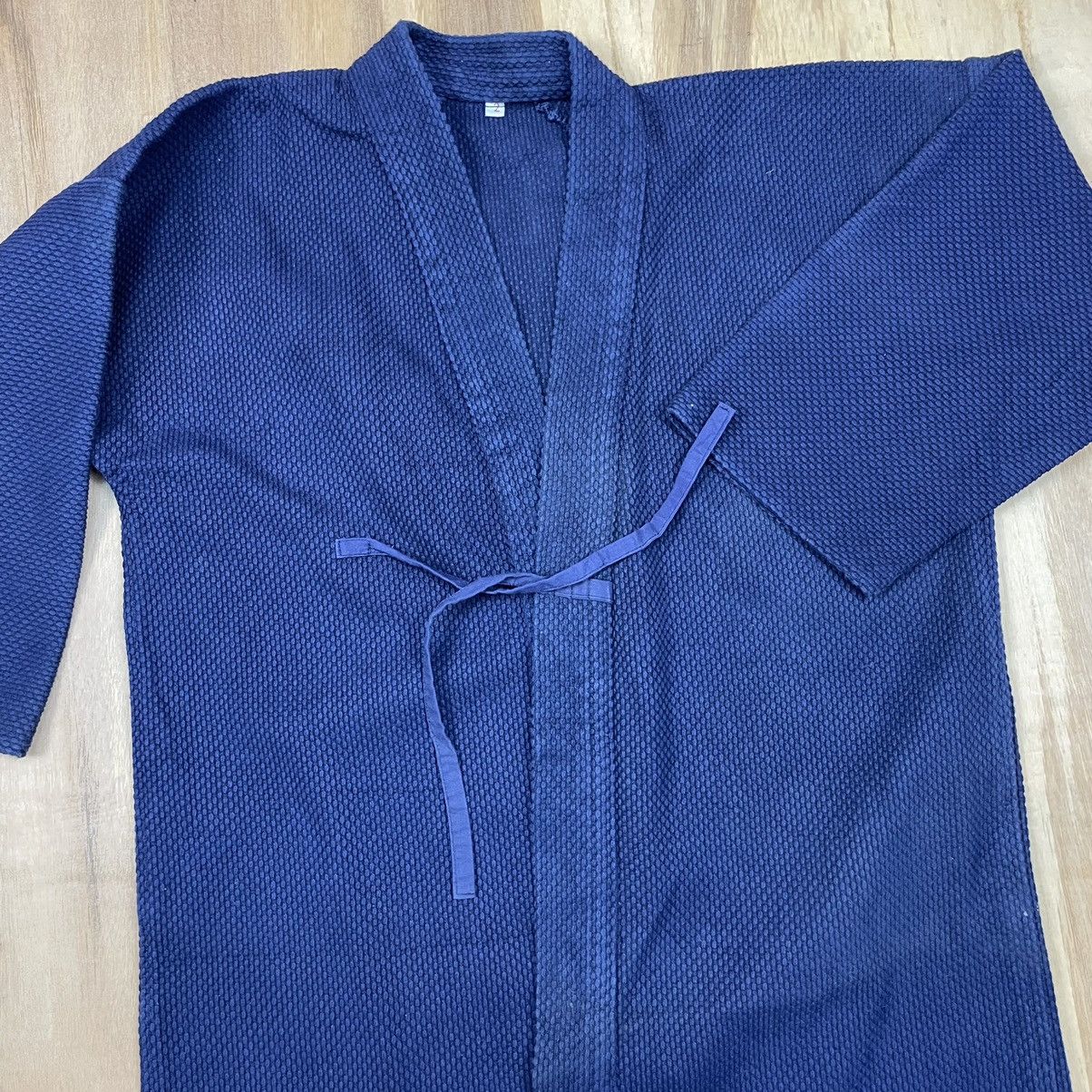 Japanese Brand Vintage Kimono Indigo Blue Denim Kapital Style Size US M / EU 48-50 / 2 - 3 Thumbnail