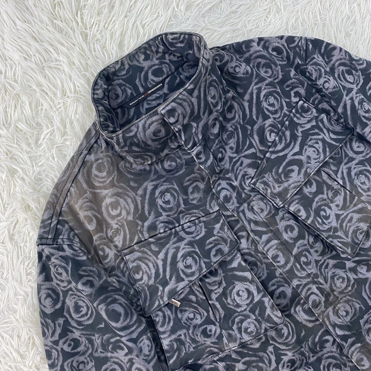 Gaultier Homme Objet GAULTIER HOMME OBJET FLORAL DESIGN FADED JACKET SIZE 48 Size US M / EU 48-50 / 2 - 8 Thumbnail
