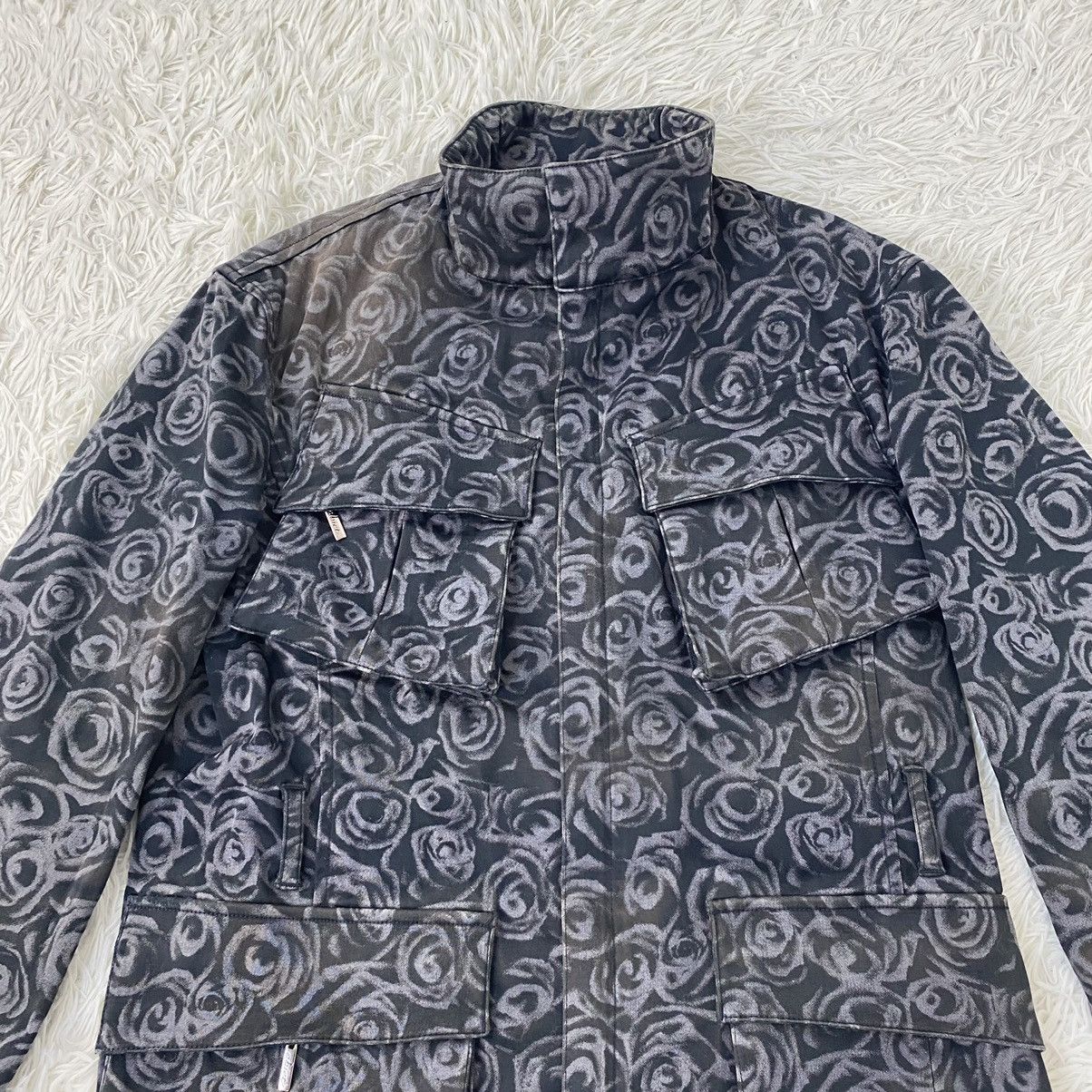 Gaultier Homme Objet GAULTIER HOMME OBJET FLORAL DESIGN FADED JACKET SIZE 48 Size US M / EU 48-50 / 2 - 10 Thumbnail
