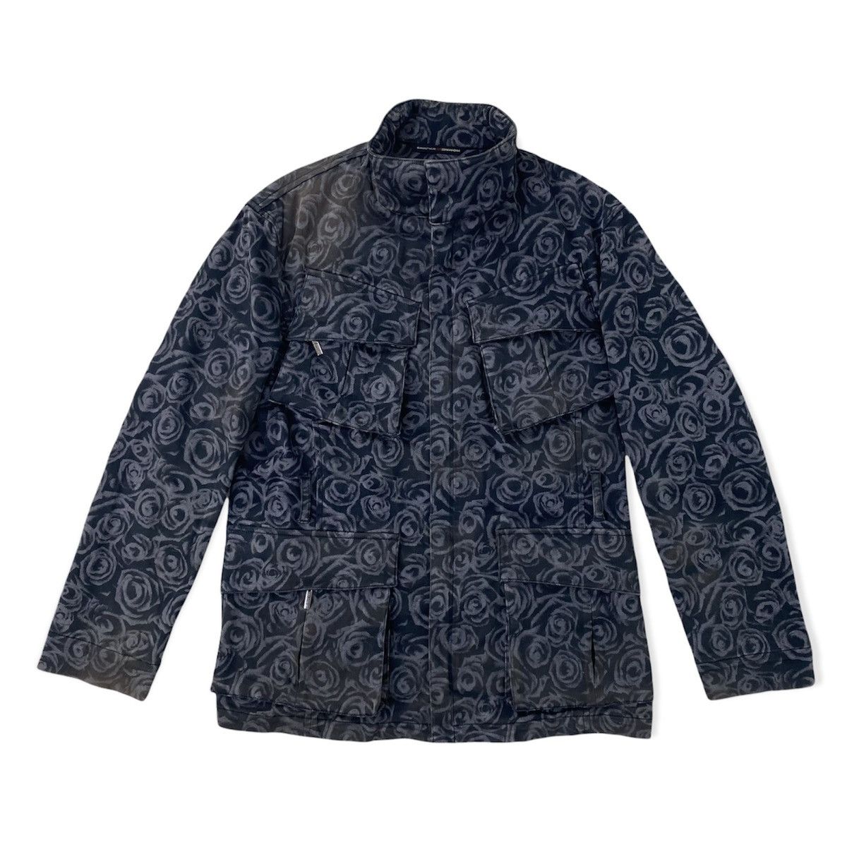 image of Gaultier Homme Objet Floral Design Faded Jacket Size 48, Men's