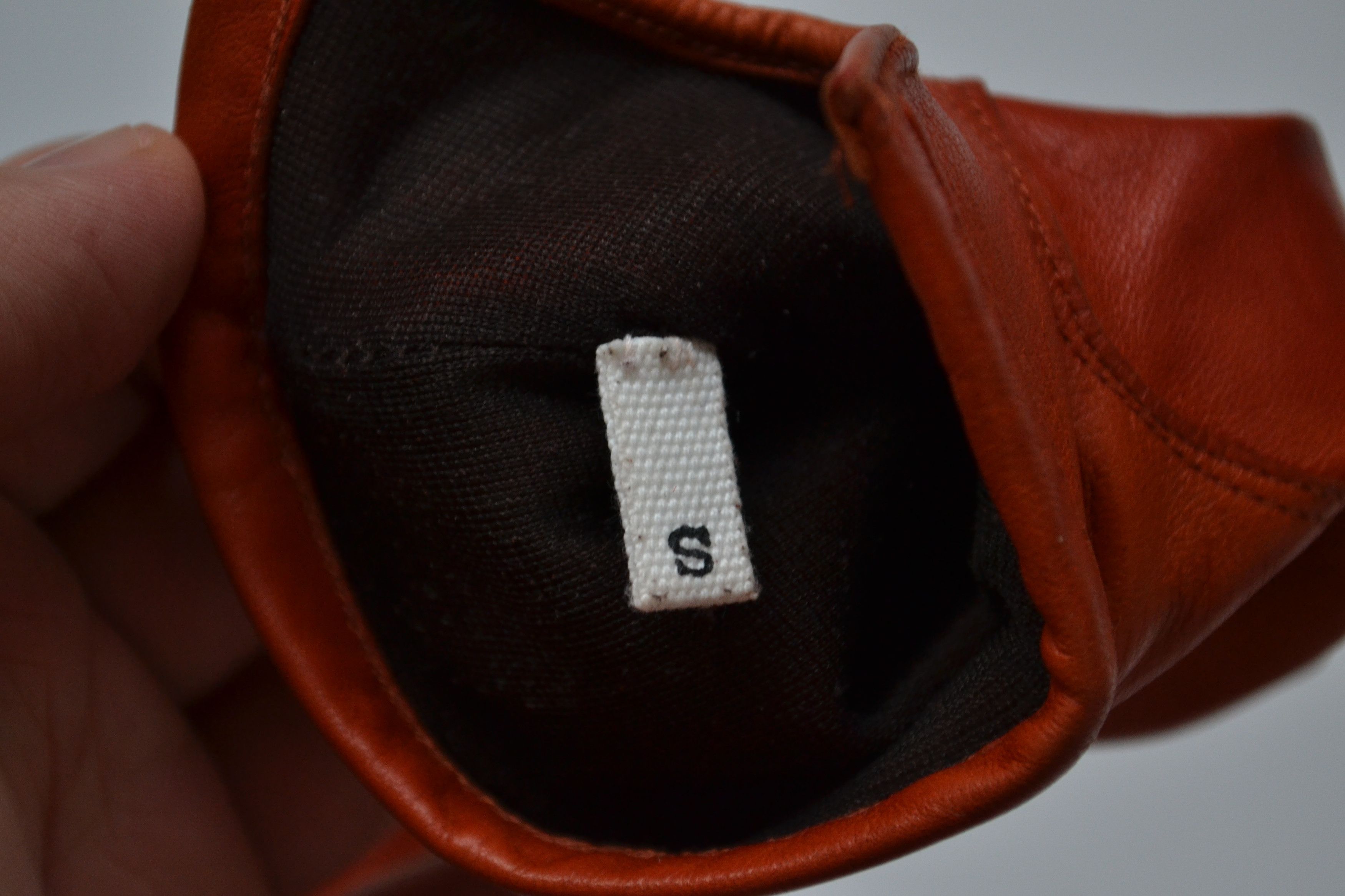 Maison Margiela MAISON MARGIELA Gloves Leather Orange Vintage Womens Sz S Size ONE SIZE - 6 Thumbnail