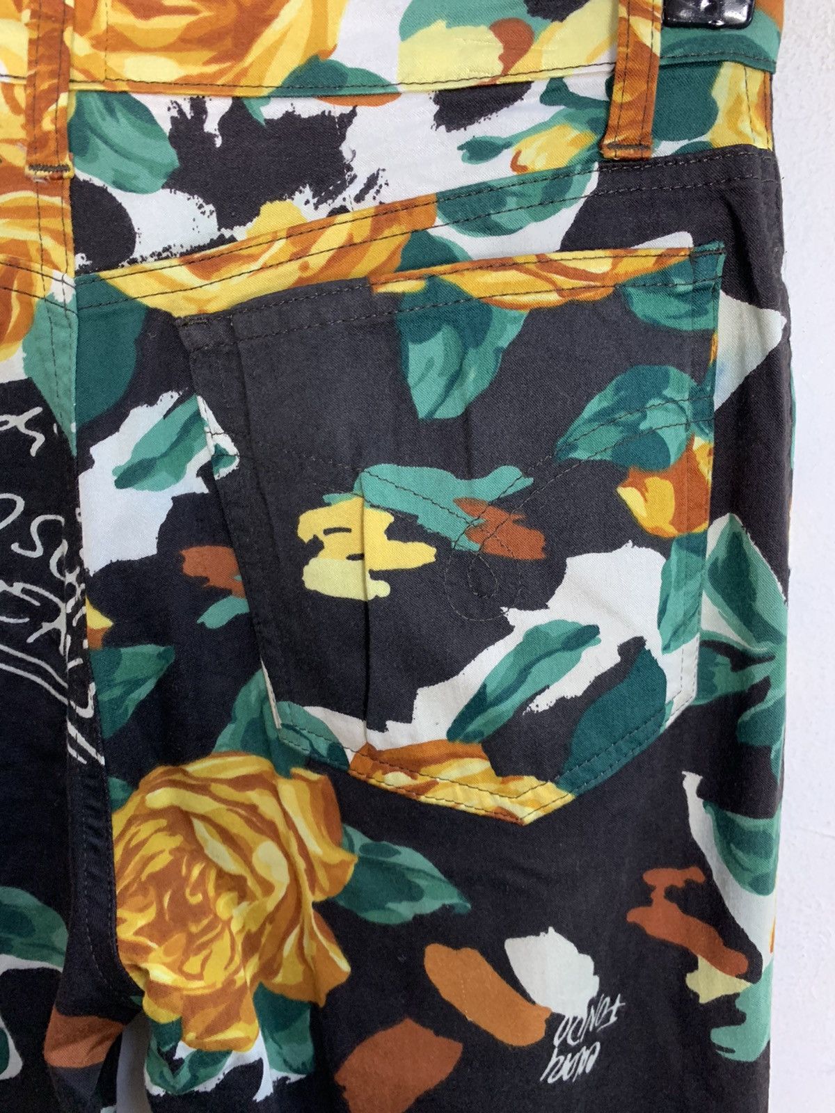 Moschino Moschino Riesda Agrimmore Jeans Bold Multi-Color Floral Pant Size 27" / US 4 / IT 40 - 8 Thumbnail