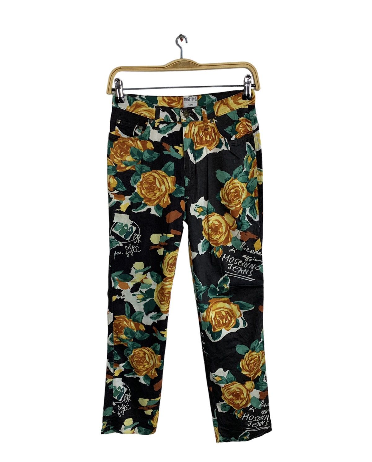 Moschino Moschino Riesda Agrimmore Jeans Bold Multi-Color Floral Pant Size 27" / US 4 / IT 40 - 1 Thumbnail
