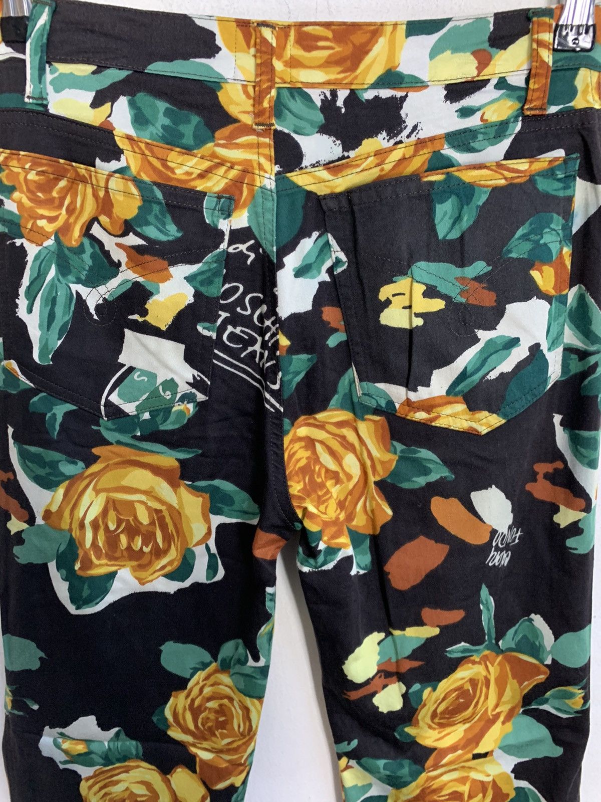 Moschino Moschino Riesda Agrimmore Jeans Bold Multi-Color Floral Pant Size 27" / US 4 / IT 40 - 4 Thumbnail