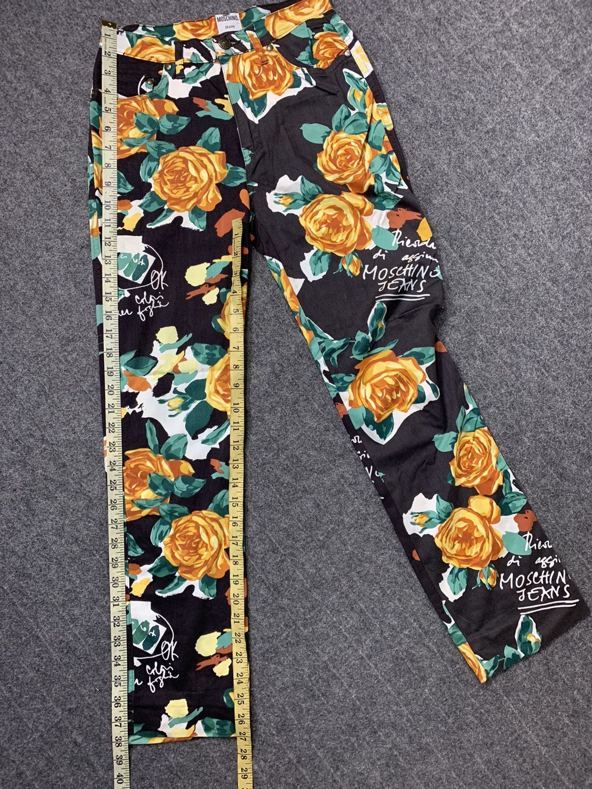 Moschino Moschino Riesda Agrimmore Jeans Bold Multi-Color Floral Pant Size 27" / US 4 / IT 40 - 12 Thumbnail