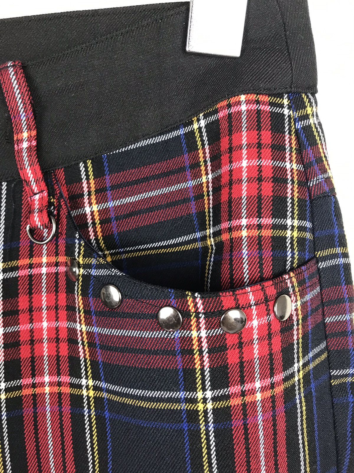 Japanese Brand Body line Combine checked pants nice design Size US 26 / EU 42 - 3 Thumbnail