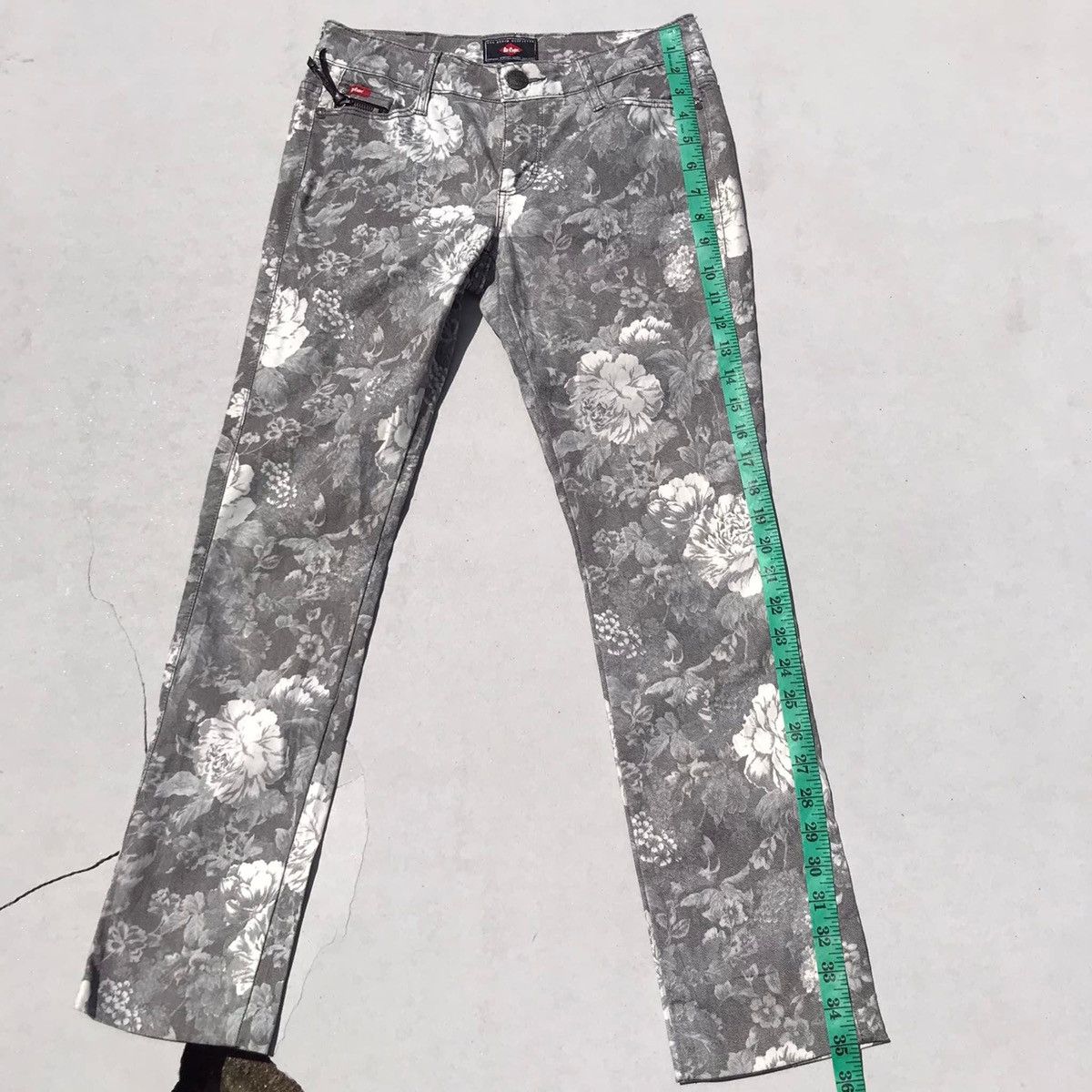 Vintage 🔥Accept Binding Offer🔥 Lee Cooper Denim Pants Floral Size US 28 / EU 44 - 9 Thumbnail