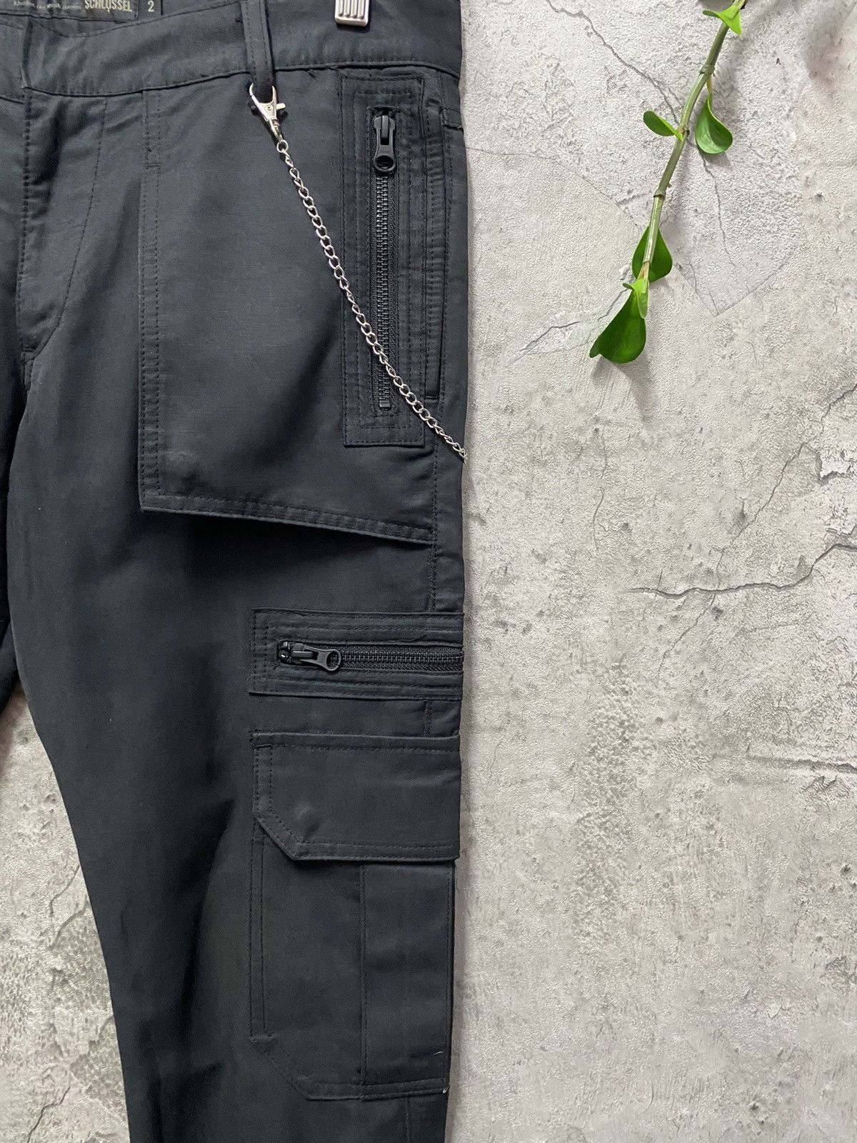 Japanese Brand × Schlussel Schlussel Japan Tactical Multipocket Black Oil Cargo Pants Size US 30 / EU 46 - 8 Thumbnail