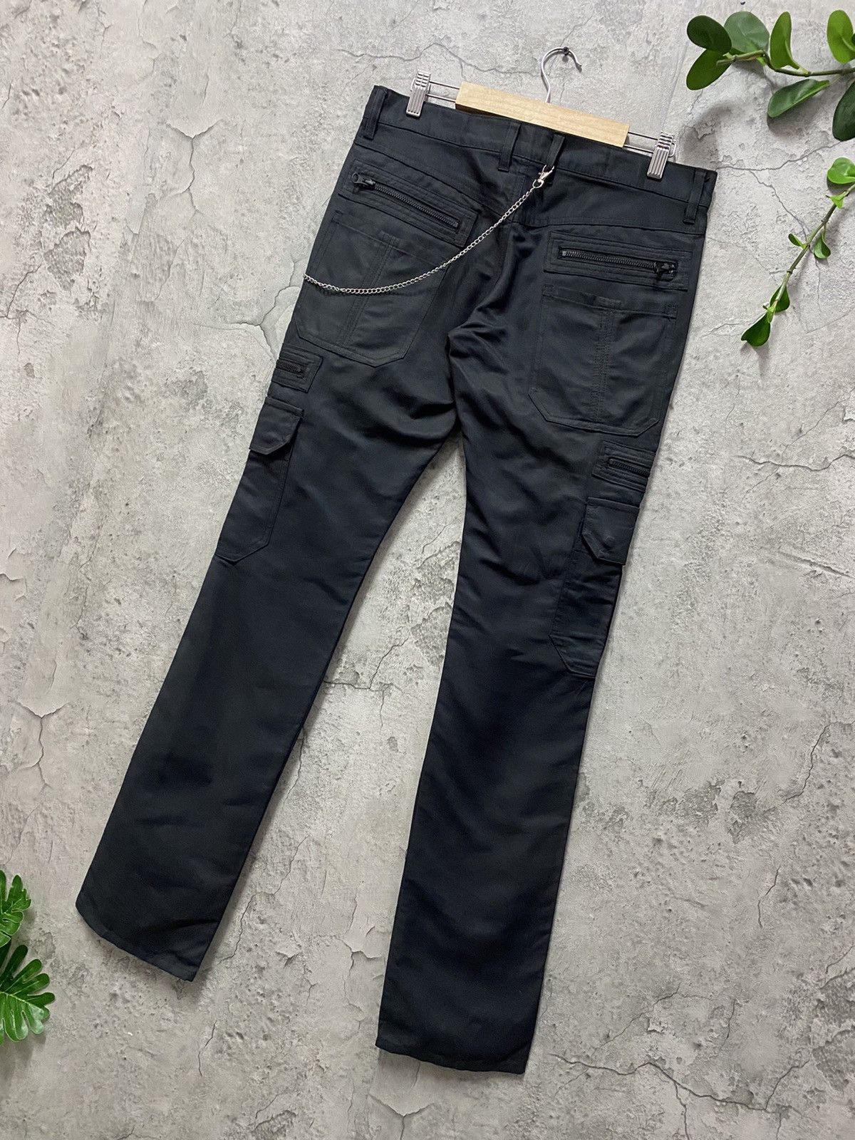 Japanese Brand × Schlussel Schlussel Japan Tactical Multipocket Black Oil Cargo Pants Size US 30 / EU 46 - 9 Thumbnail