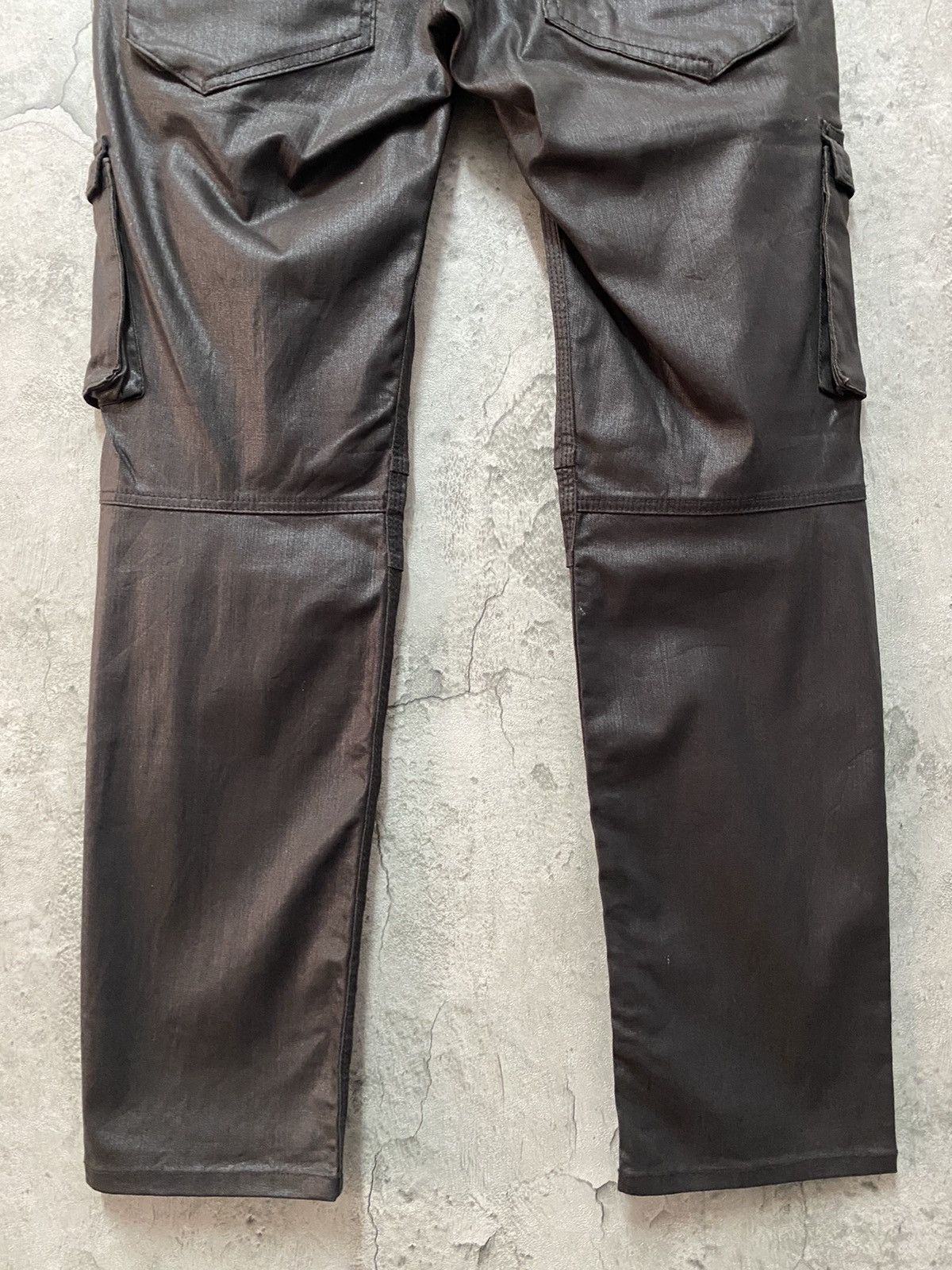 Japanese Brand × Other Nicole Club Waxed Denim Multipocket Tactical Cargo Pants Size US 31 - 12 Thumbnail