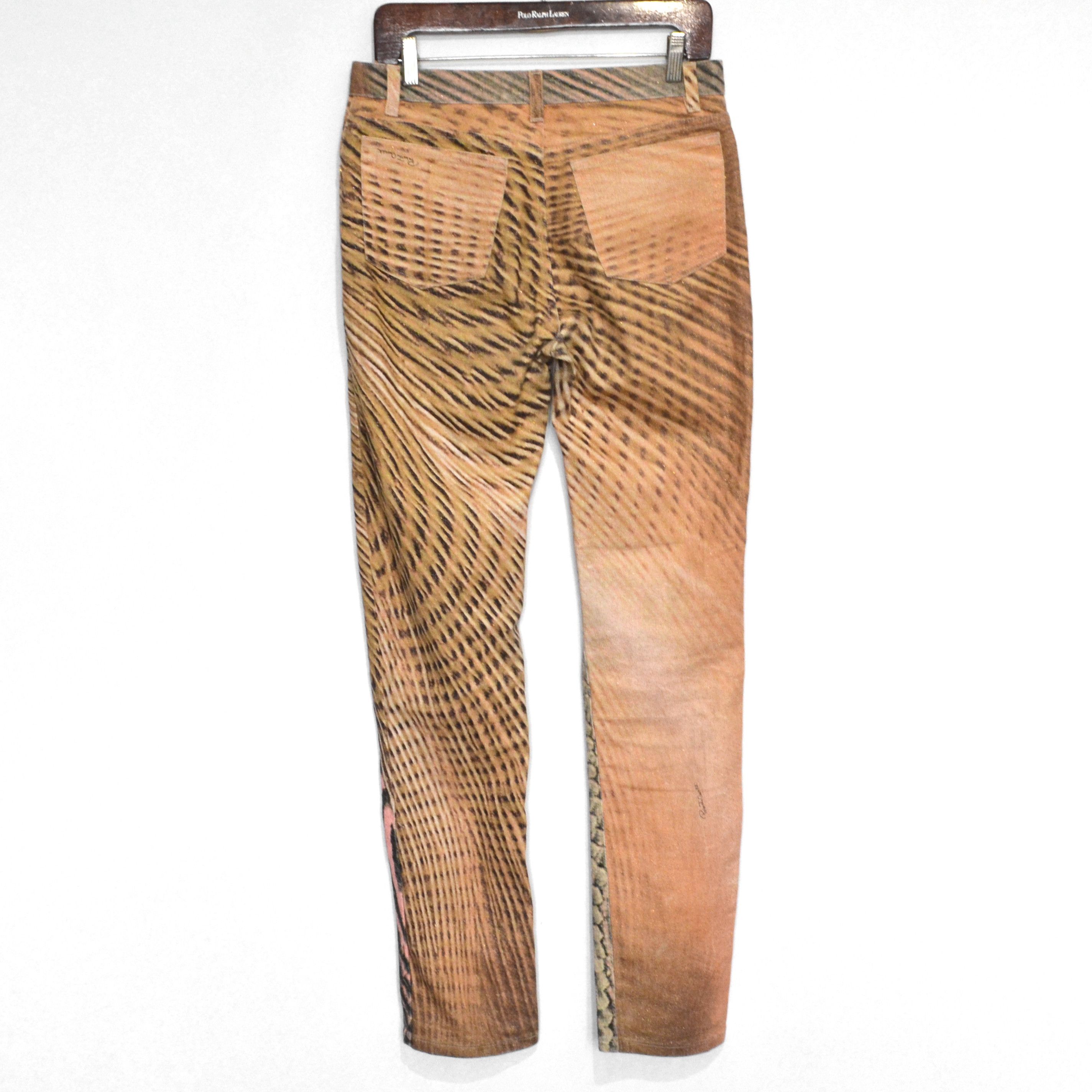 Roberto Cavalli Roberto Cavalli Jeans Pants Vintage Denim Print Abstract Size US 28 / EU 44 - 2 Thumbnail