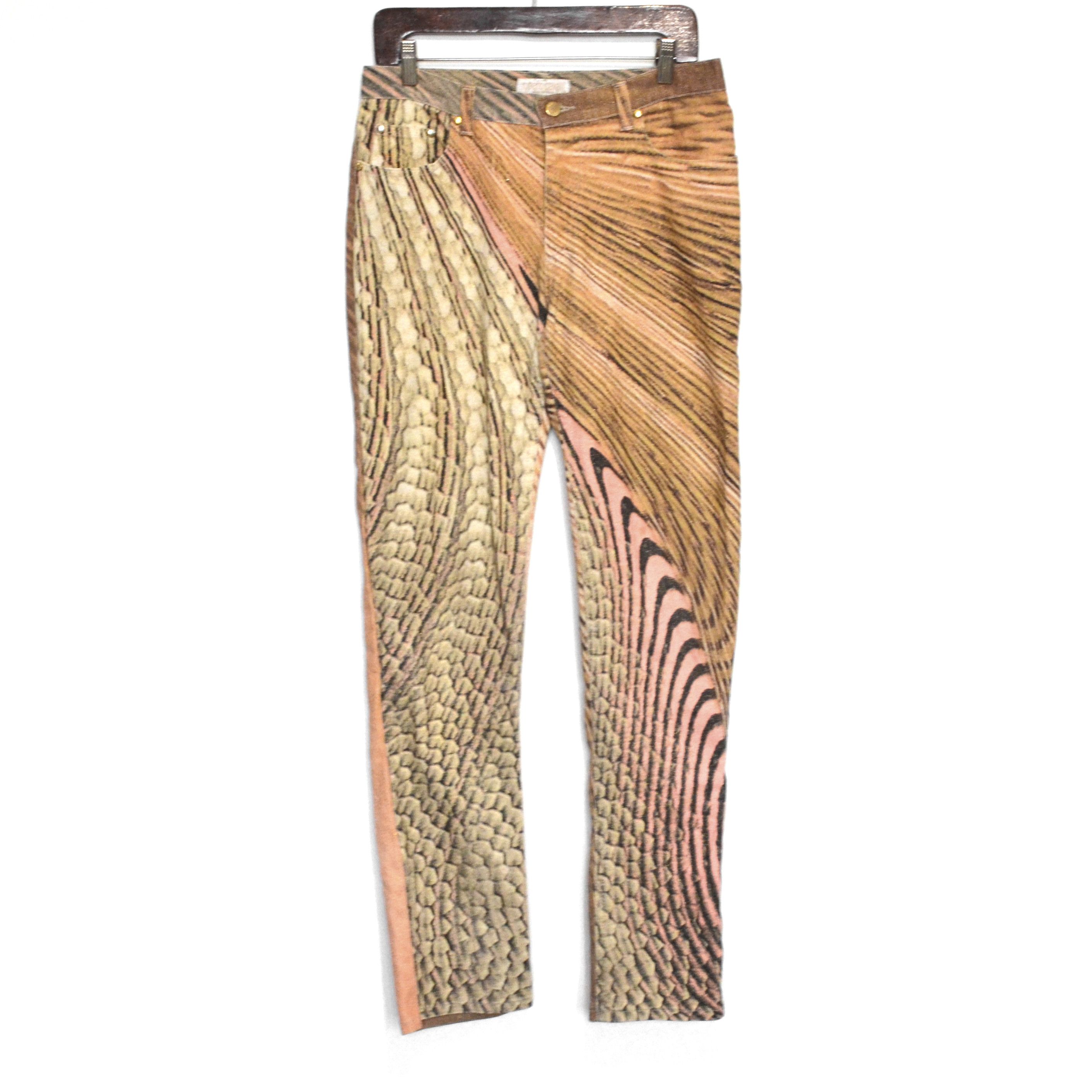 Roberto Cavalli Roberto Cavalli Jeans Pants Vintage Denim Print Abstract Size US 28 / EU 44 - 1 Thumbnail