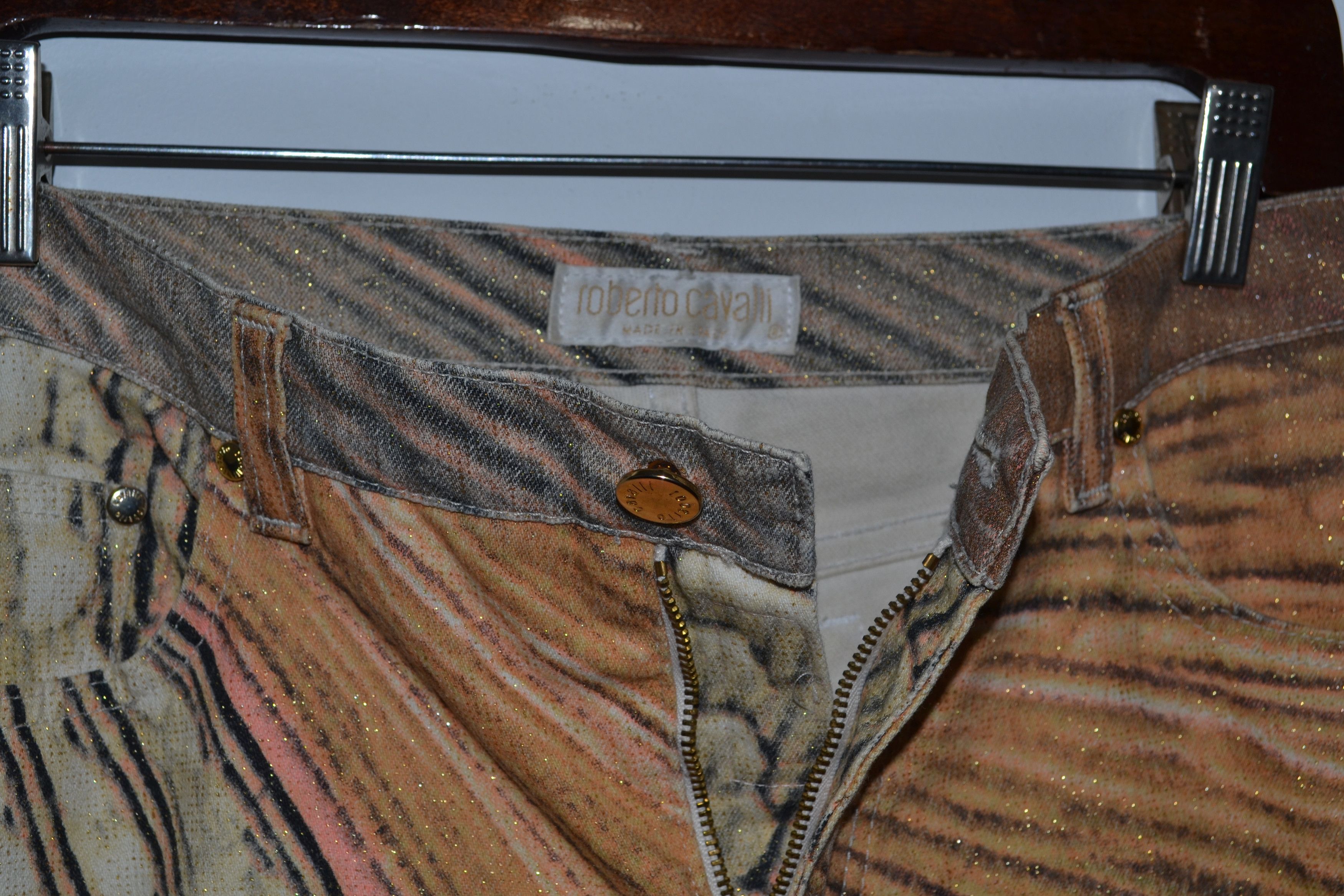 Roberto Cavalli Roberto Cavalli Jeans Pants Vintage Denim Print Abstract Size US 28 / EU 44 - 3 Thumbnail
