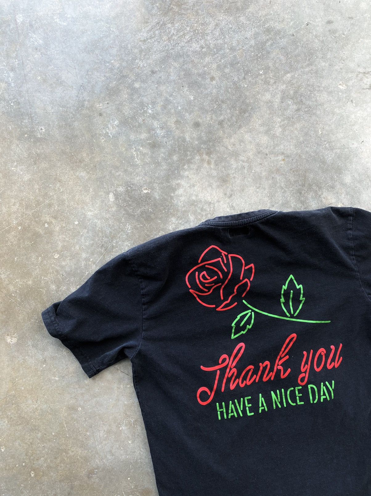 Market Chinatown Market Thank You Have A Nice Day Rose Black Tee XL Size US XL / EU 56 / 4 - 2 Thumbnail