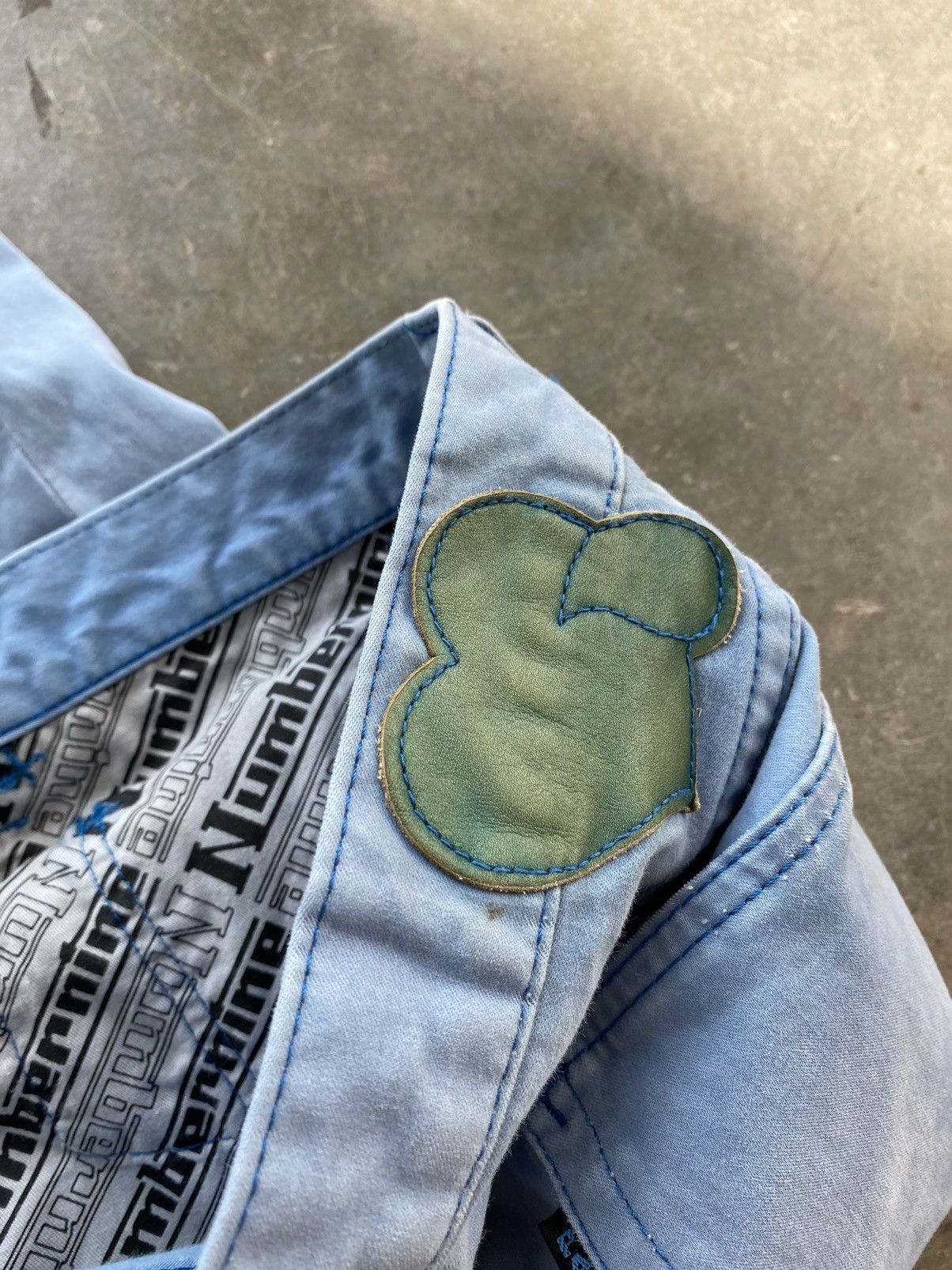 Number (N)ine Number (N)ine Pain 5 Pocket Ankle Zip Blue Denim Jeans 28 Size US 28 / EU 44 - 2 Thumbnail