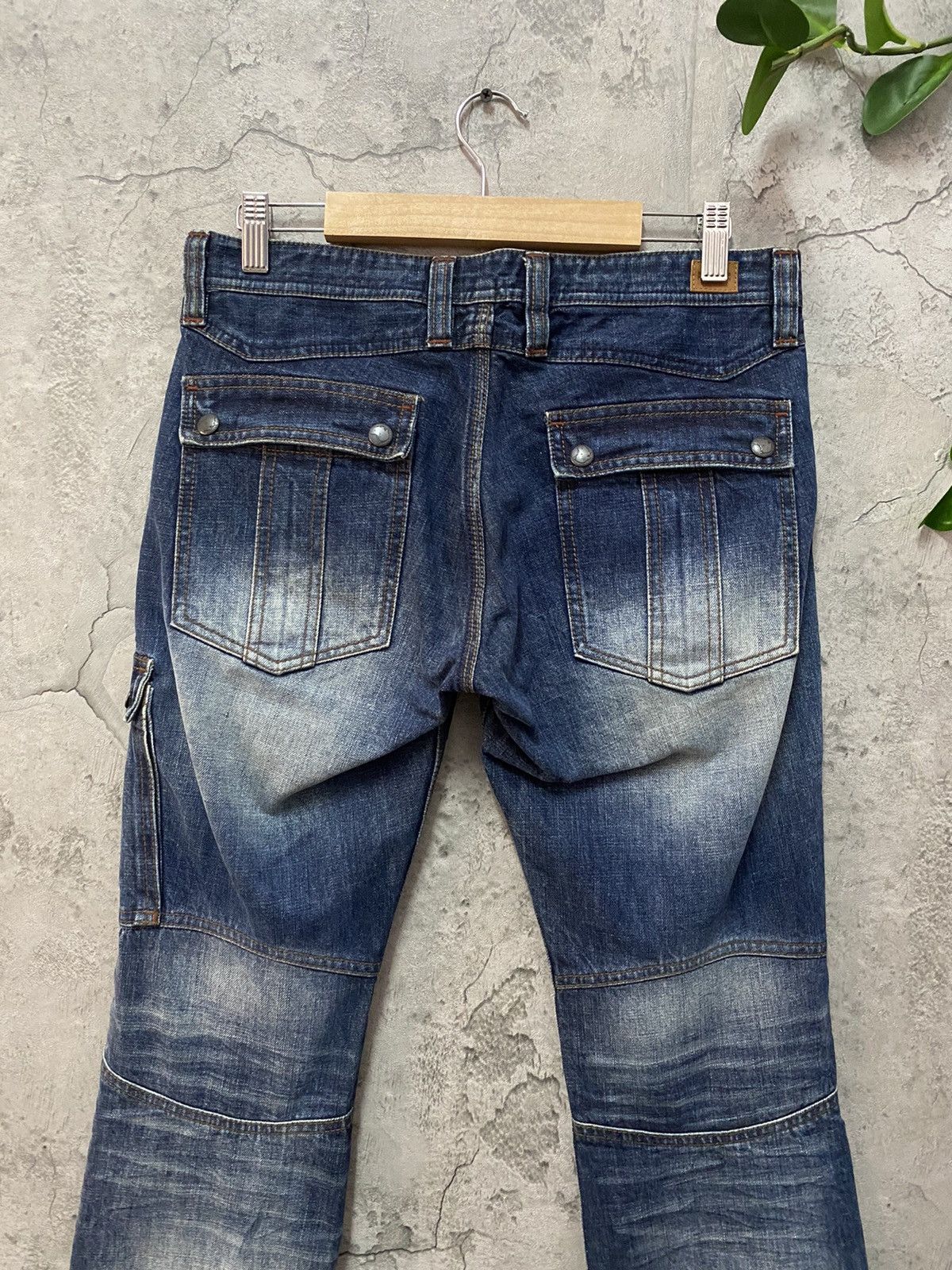 GOSTAR DE FUGA Nicole Elaborate Cargo Tactical Bush Pocket Flared Denim Size US 30 / EU 46 - 10 Thumbnail
