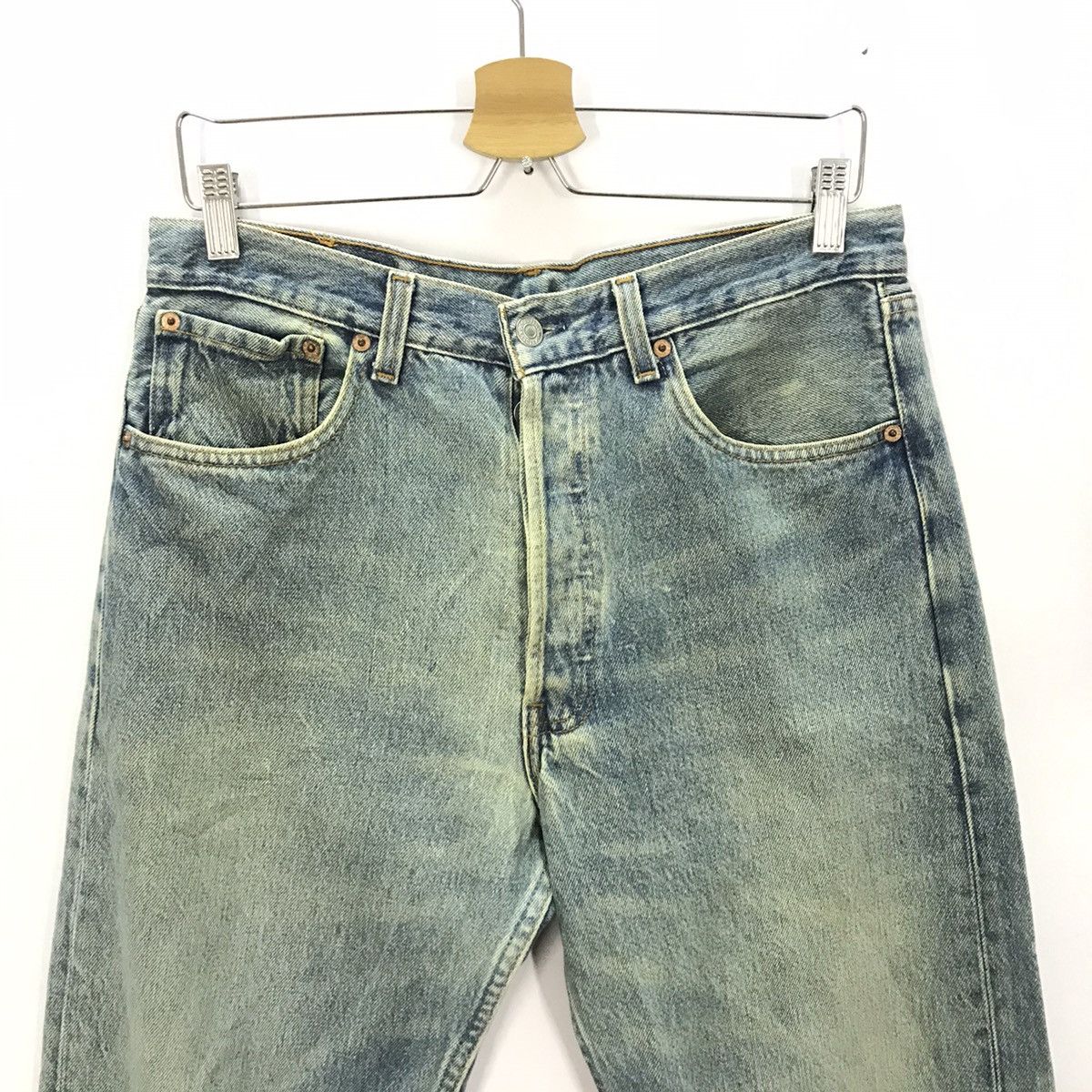 Levi's × Levi's Vintage Clothing × Vintage Vintage 1990 Levi’s 501 denim rare design pant Size US 30 / EU 46 - 2 Thumbnail